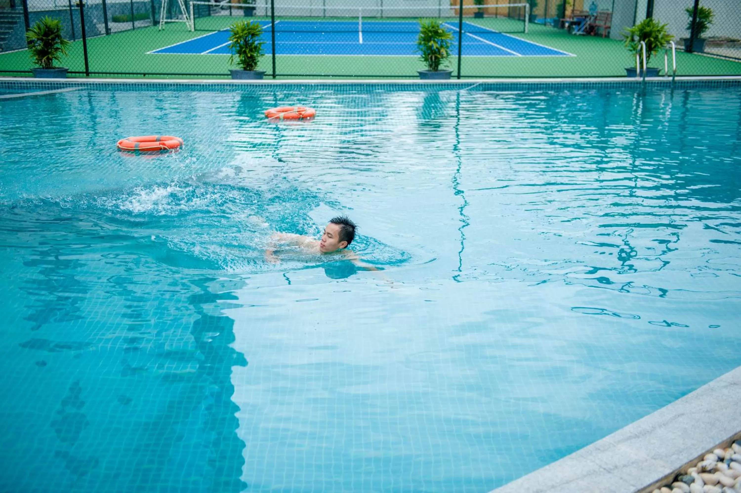 Swimming pool in Muong Thanh Grand Tuyen Quang Hotel
