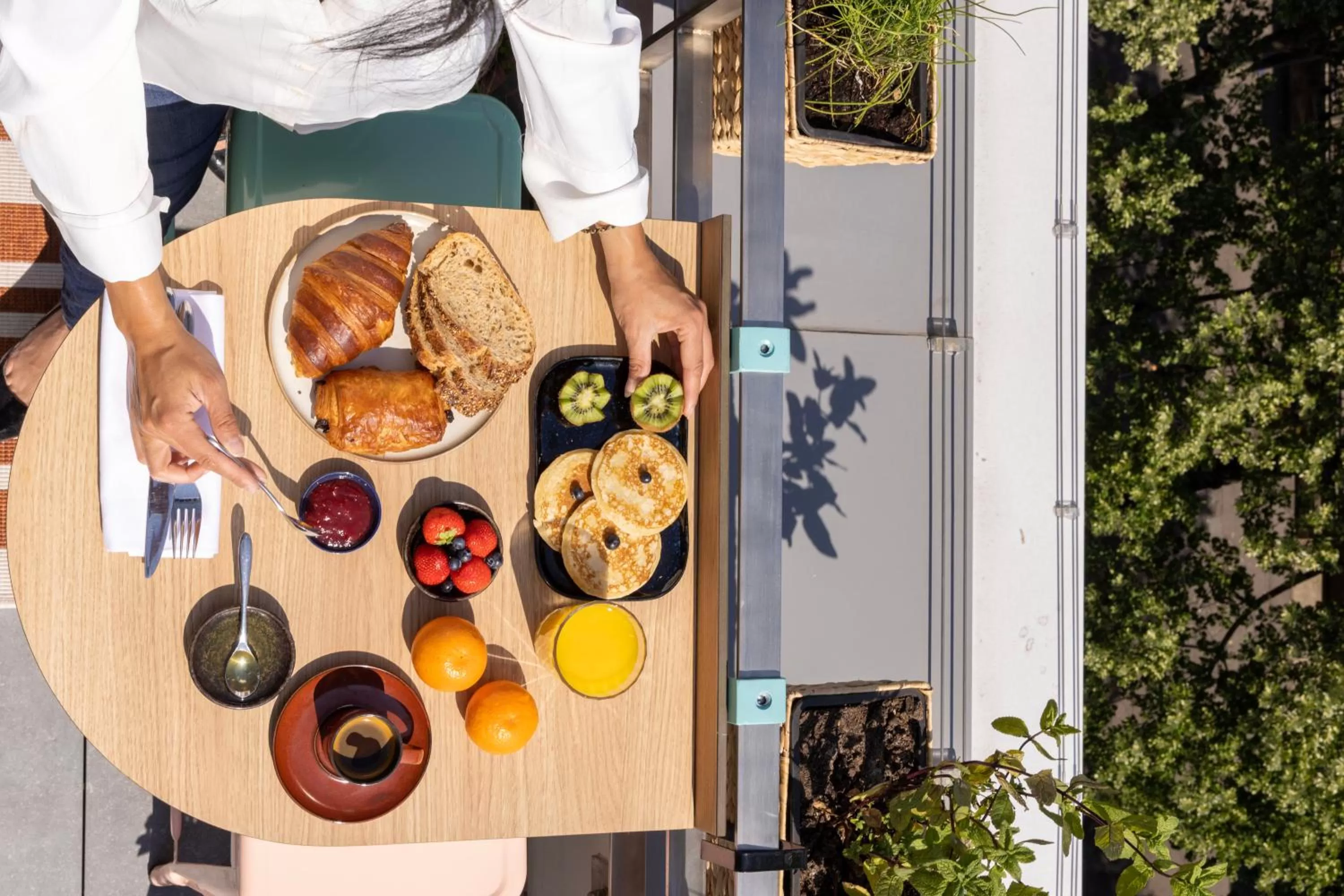 Balcony/Terrace in Quinzerie hôtel