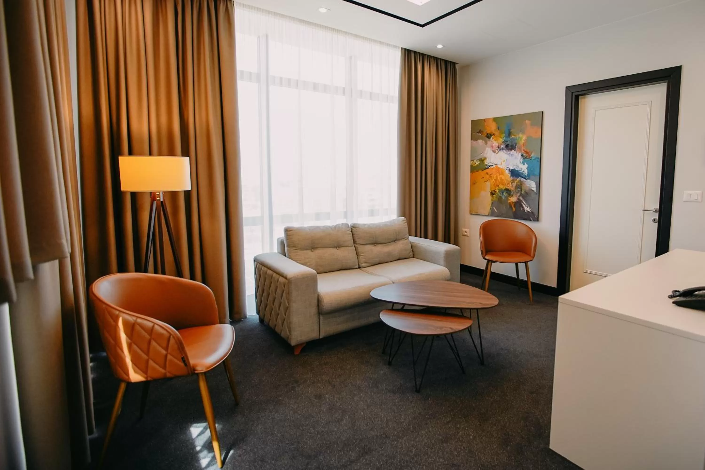 Seating area in Hotel Delta Premium