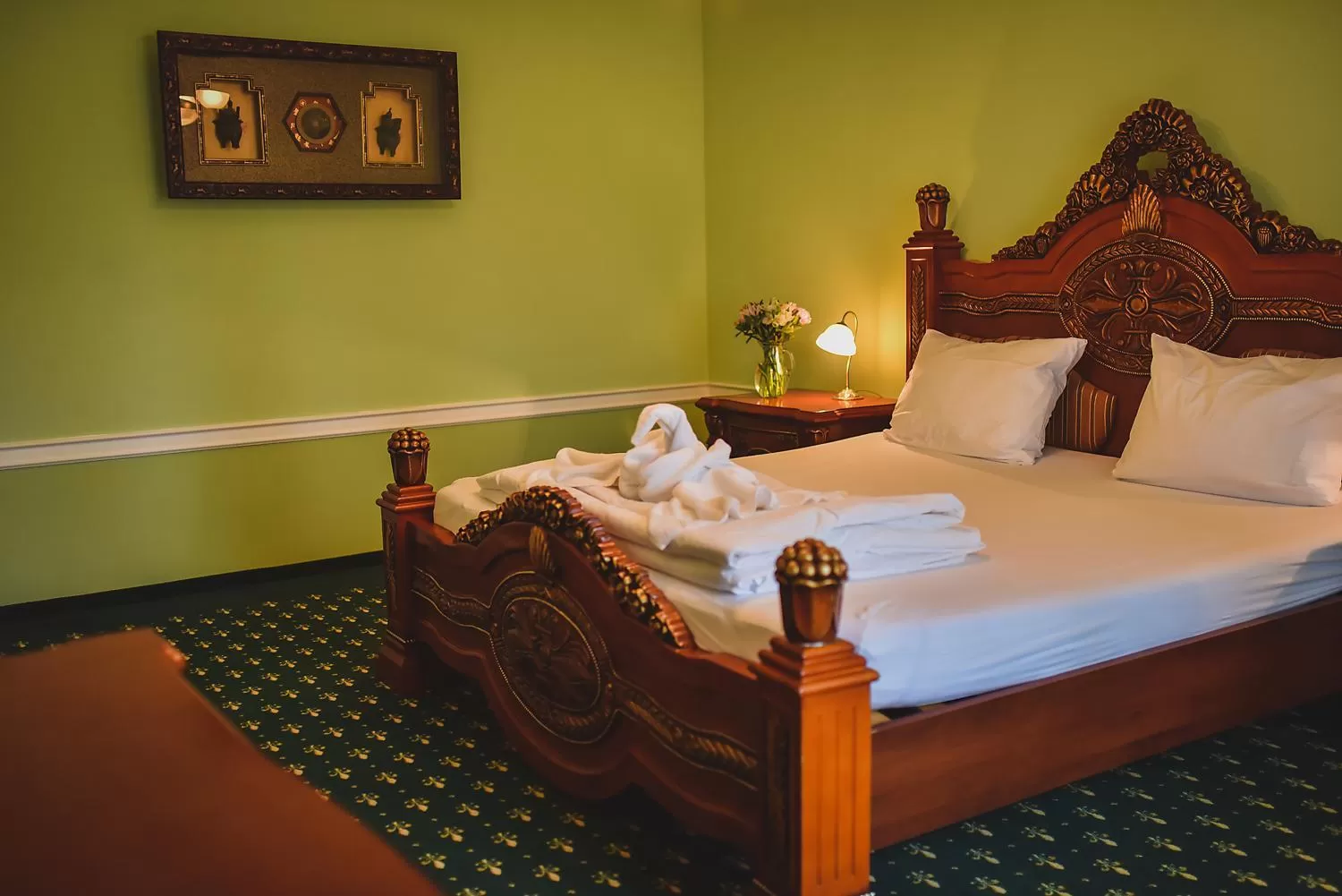 Bedroom, Bed in Zámek Kamenný Dvůr