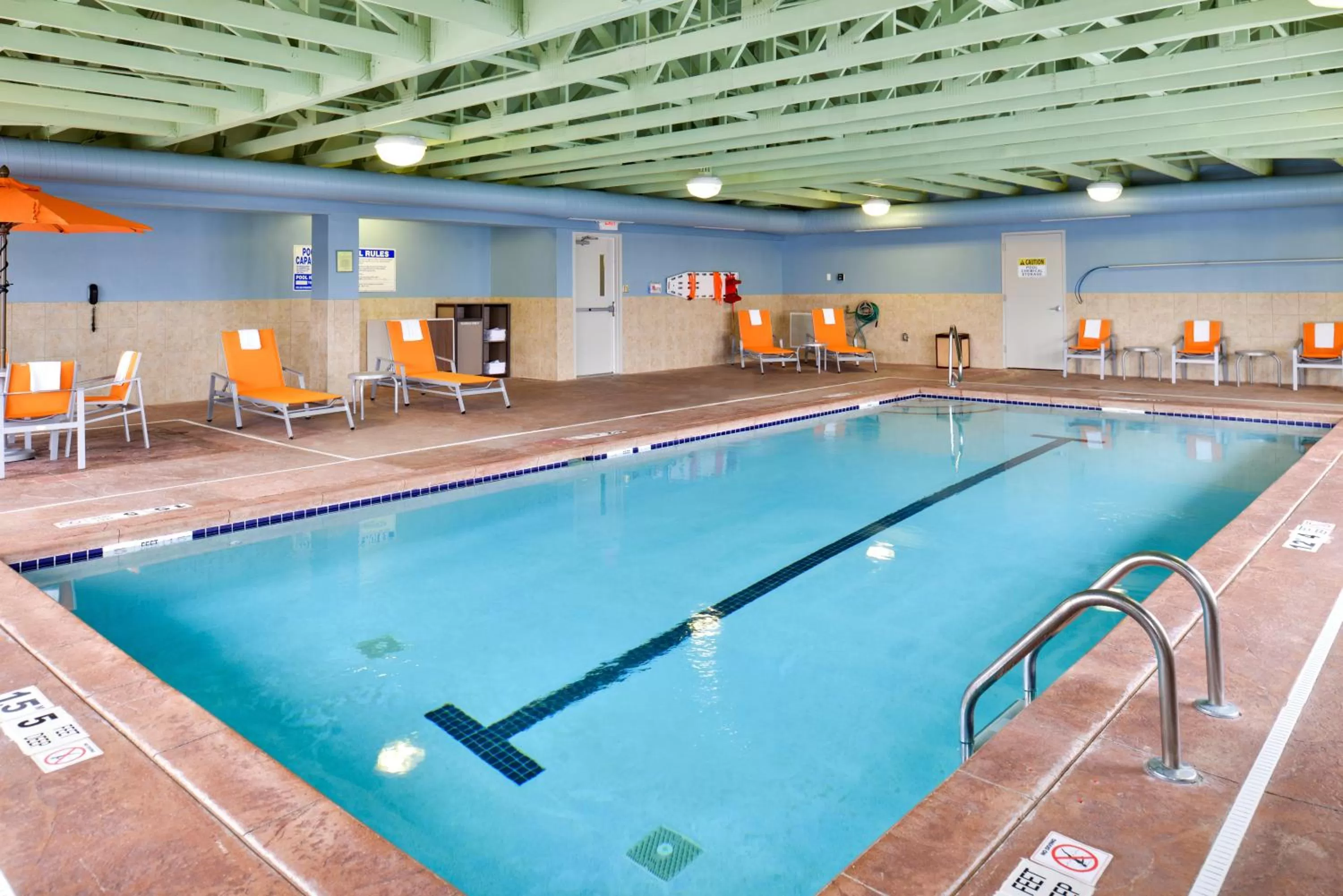 Swimming pool in Holiday Inn Express Rochester - University Area by IHG