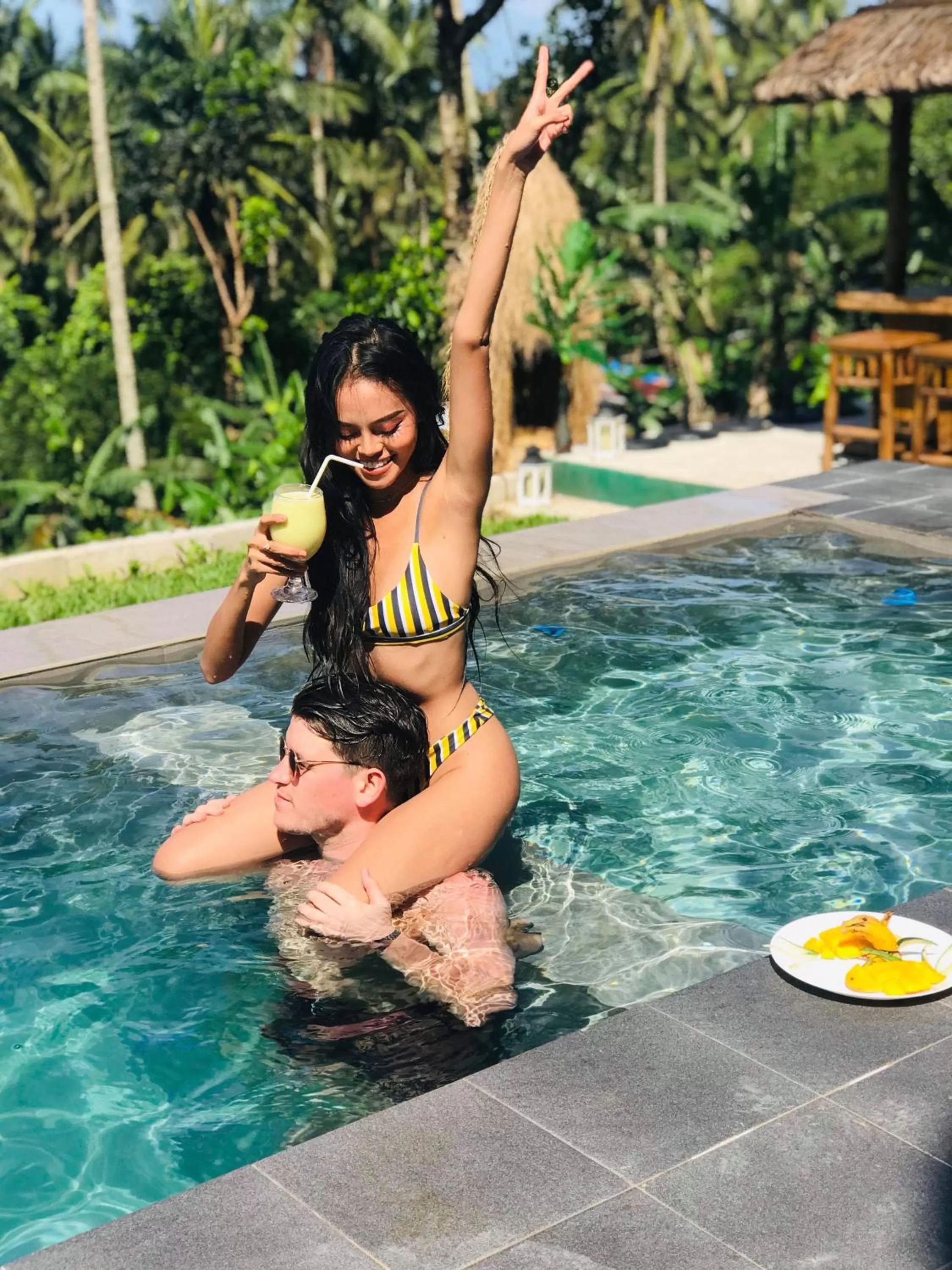 People, Swimming Pool in Bintana sa Paraiso Binunsaran