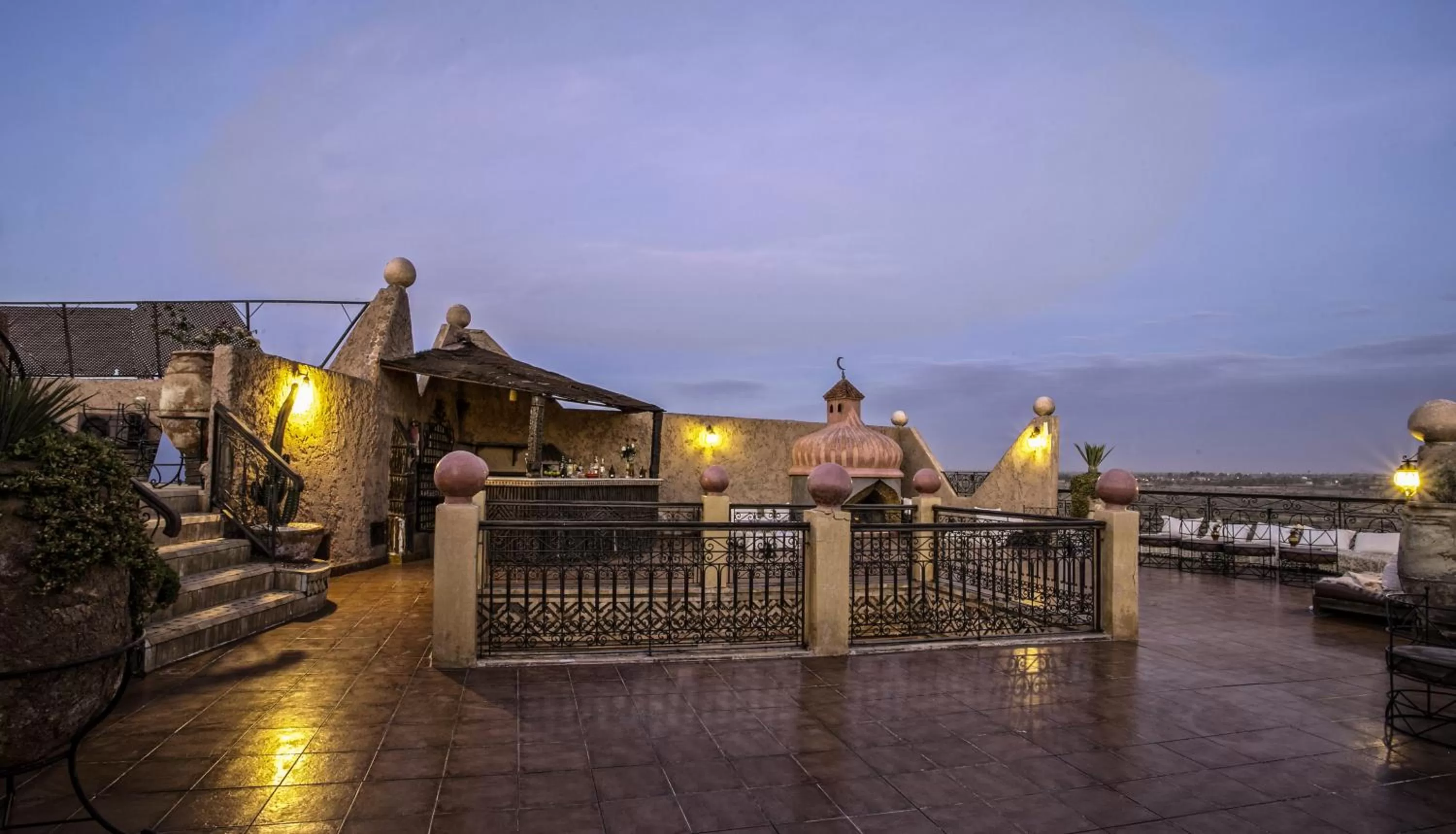 Patio in Hotel Kasbah Le Mirage & Spa