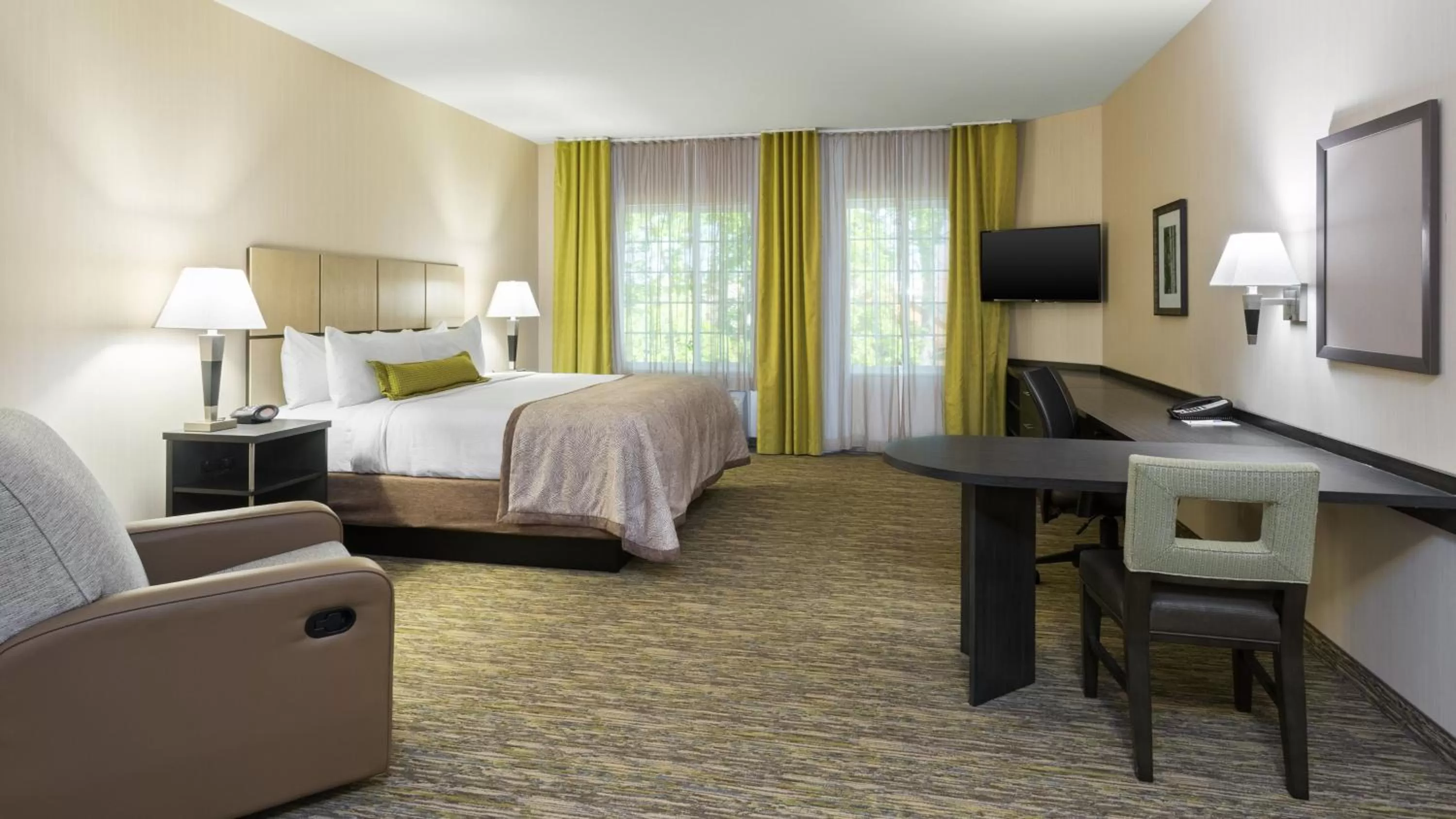Photo of the whole room, Bed in Candlewood Suites Grove City - Outlet Center by IHG