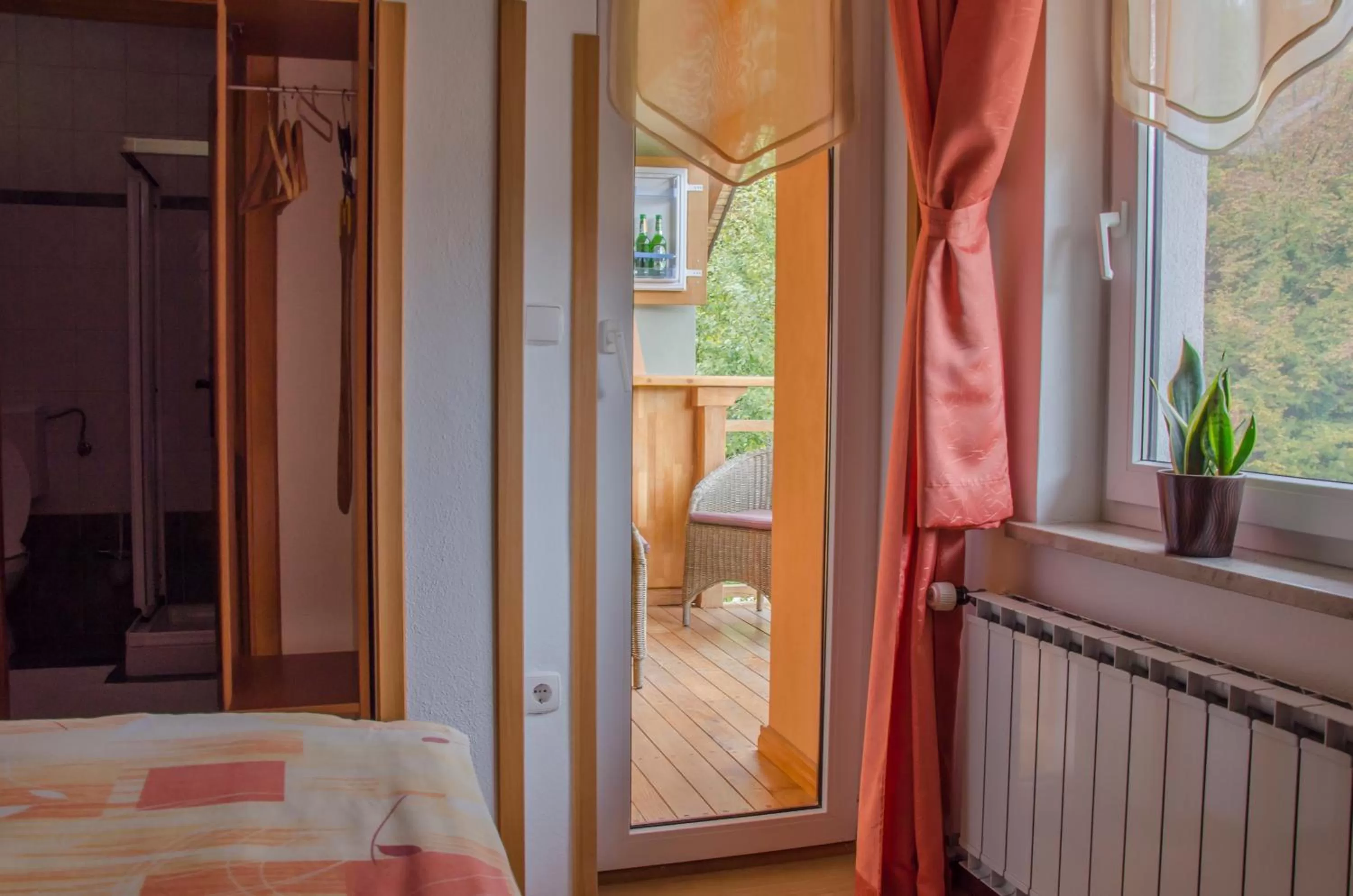 Balcony/Terrace, Bed in Miškar Rooms