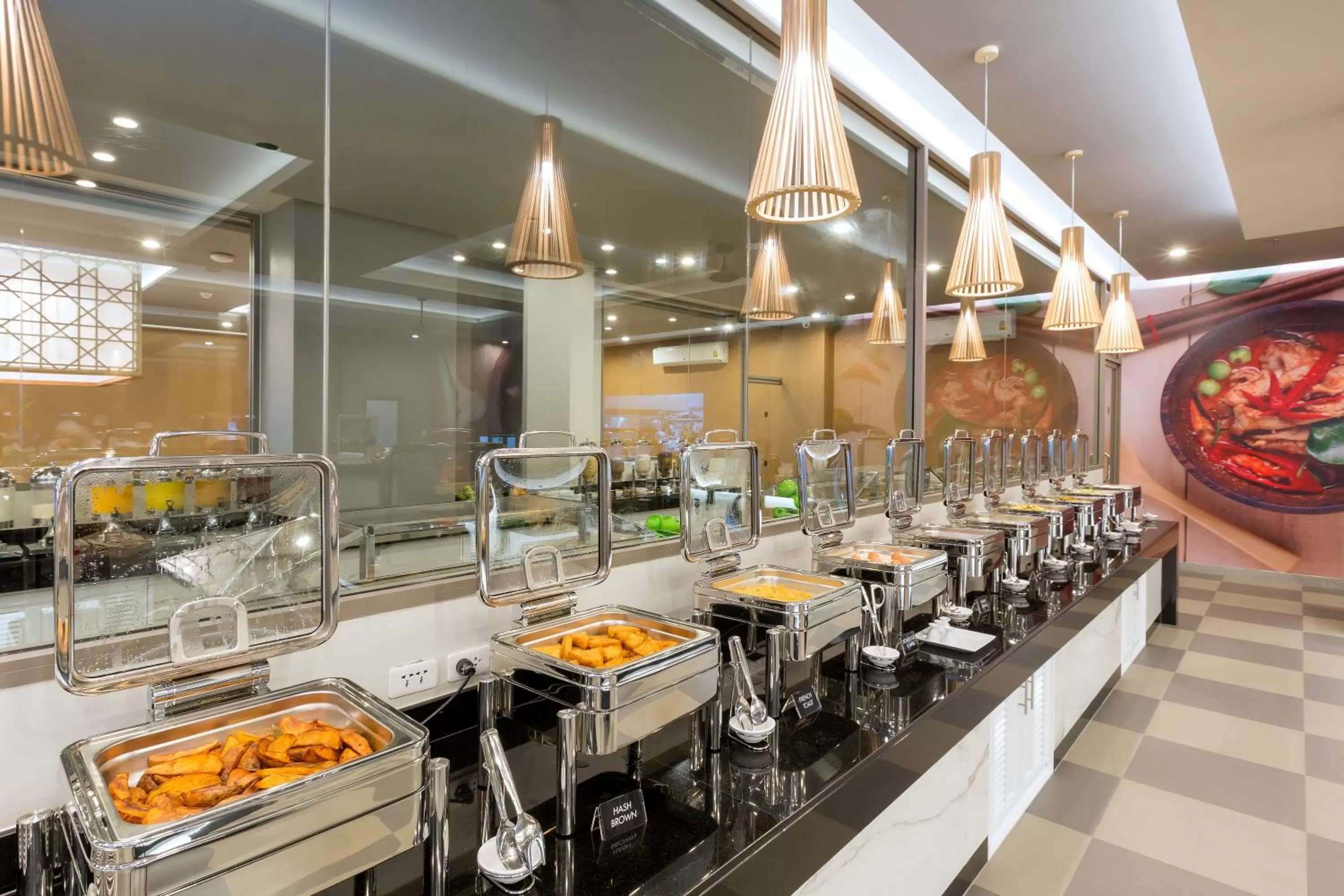 Buffet breakfast in X10 Khaolak Resort