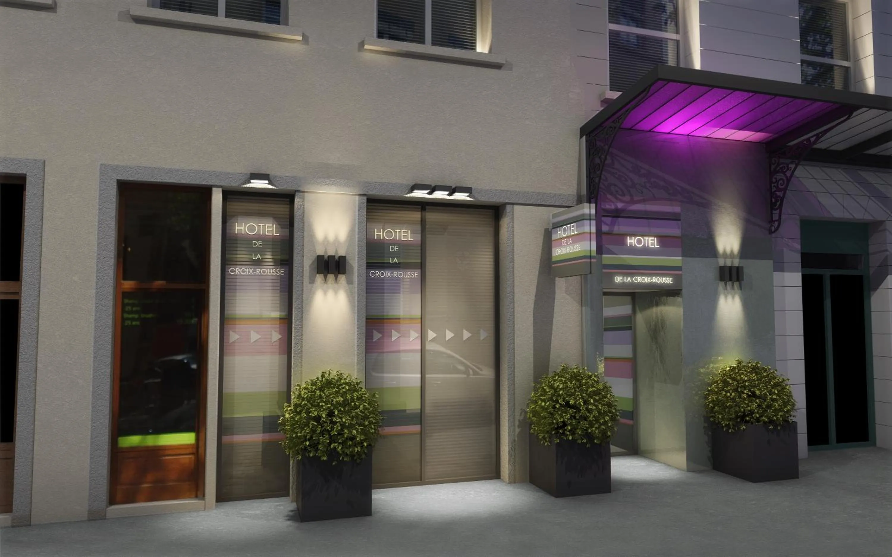 Facade/entrance in Hôtel de la Croix-Rousse