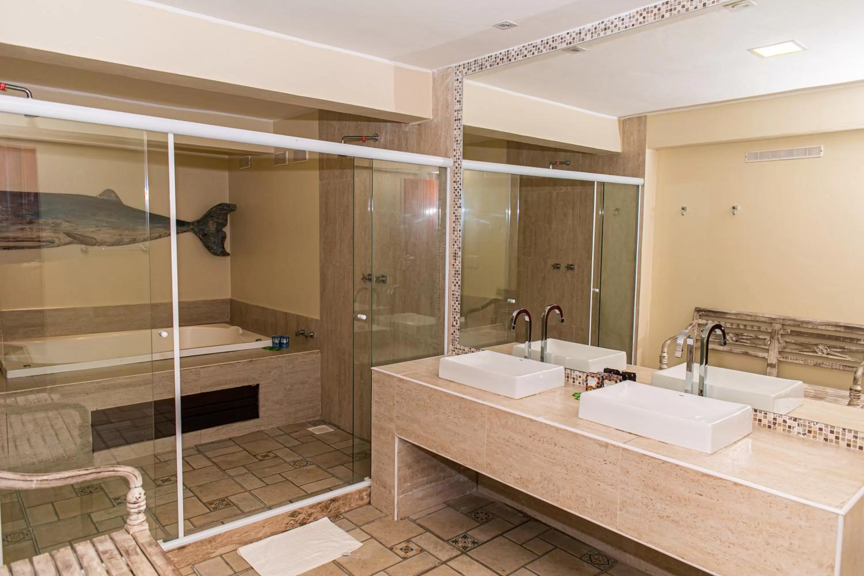 Shower in Pousada La Dolce Vita