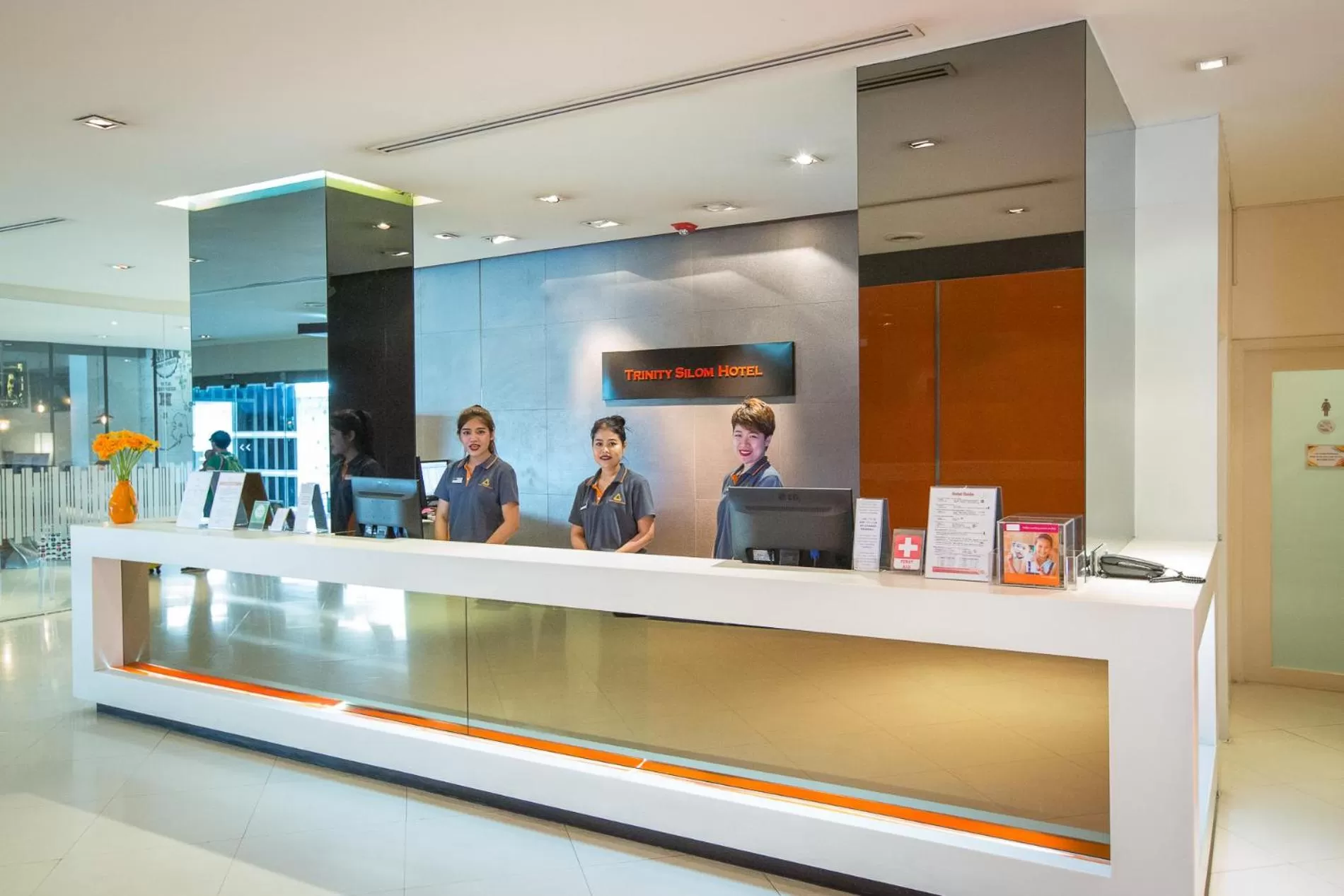 Lobby or reception in Trinity Silom Hotel
