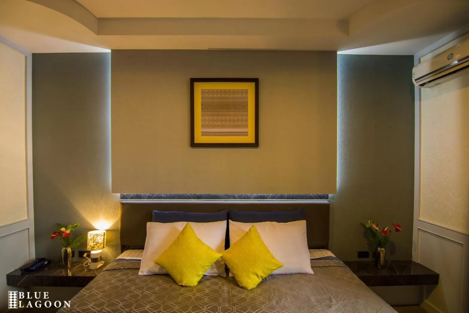 Bed in Blue Lagoon Hotel