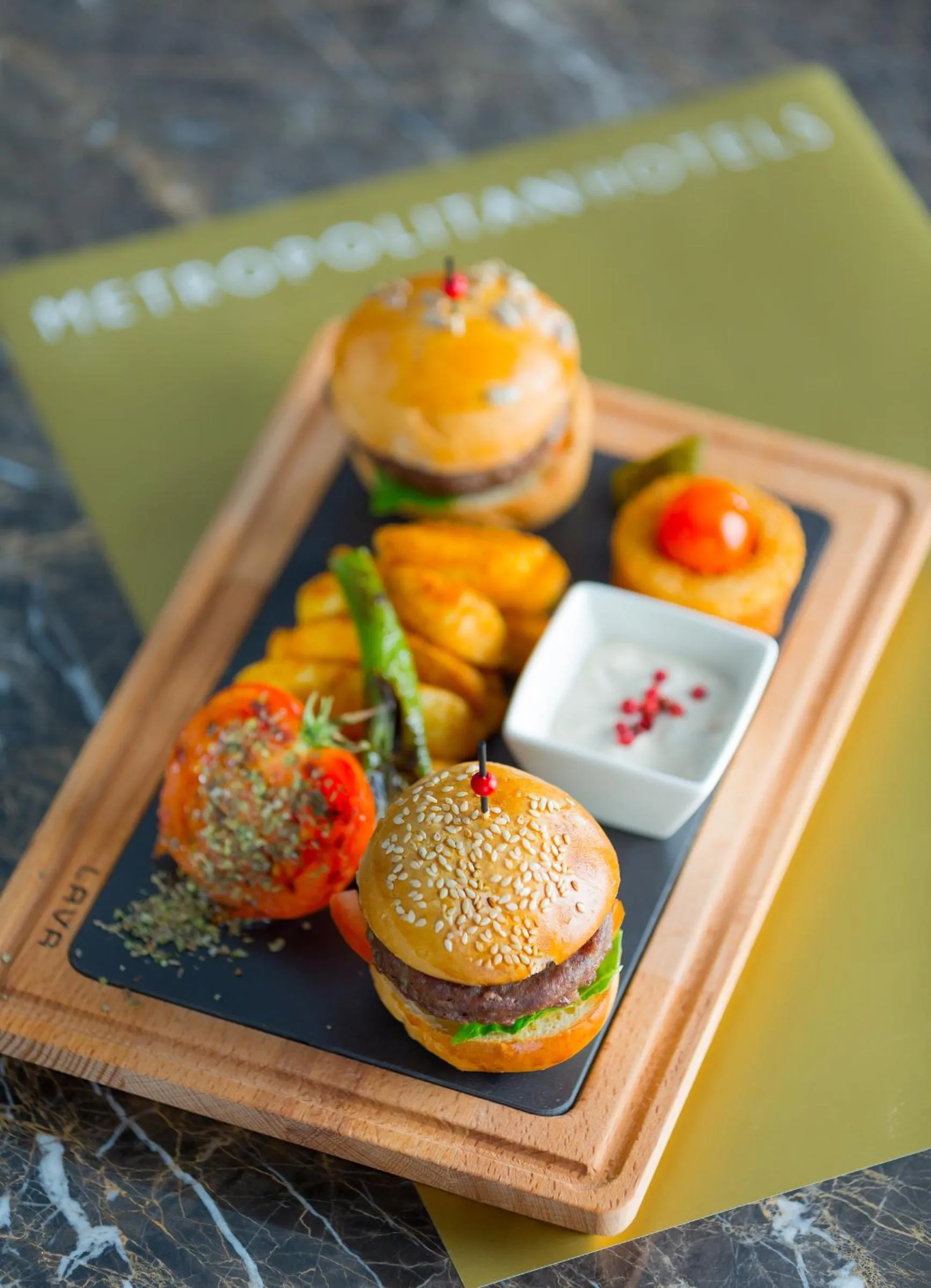 Food close-up in Metropolitan Hotels Taksim