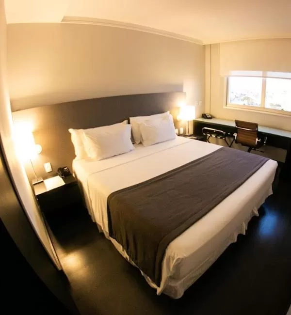 Bedroom, Bed in Hotel Gran Vivenzo Belo Horizonte