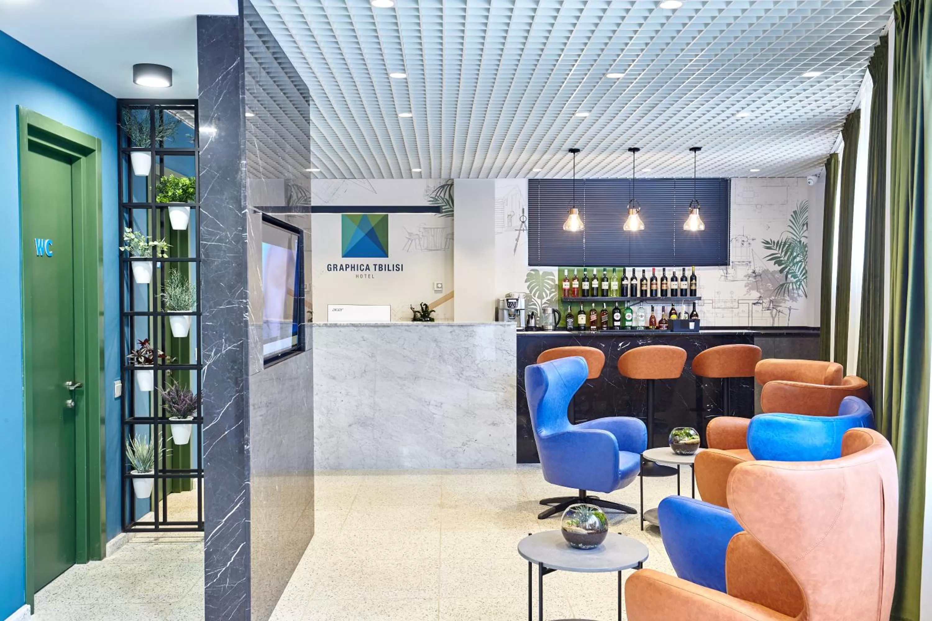 Lobby or reception in Graphica Tbilisi Hotel