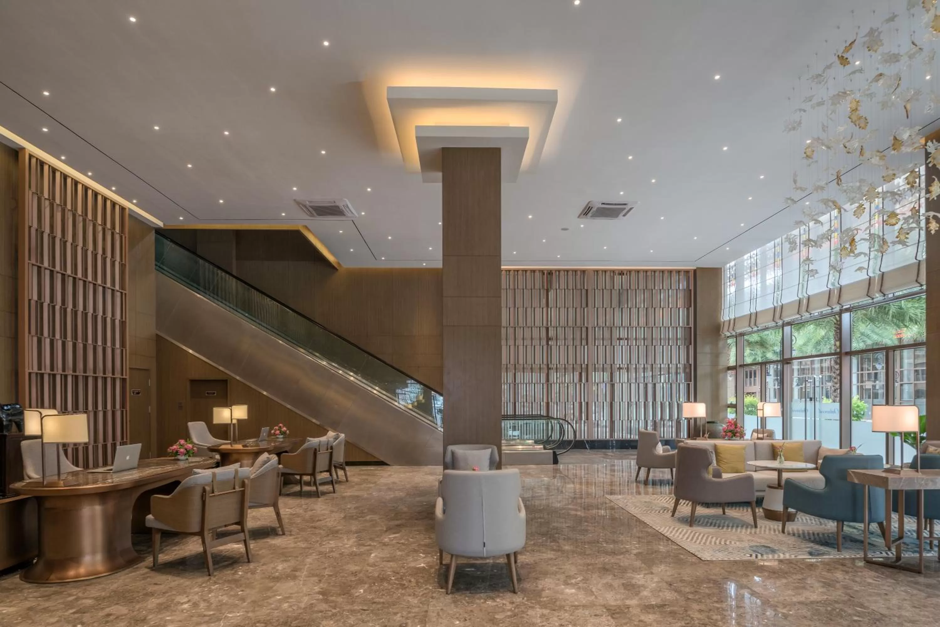 Lobby or reception in Oakwood Premier Phnom Penh