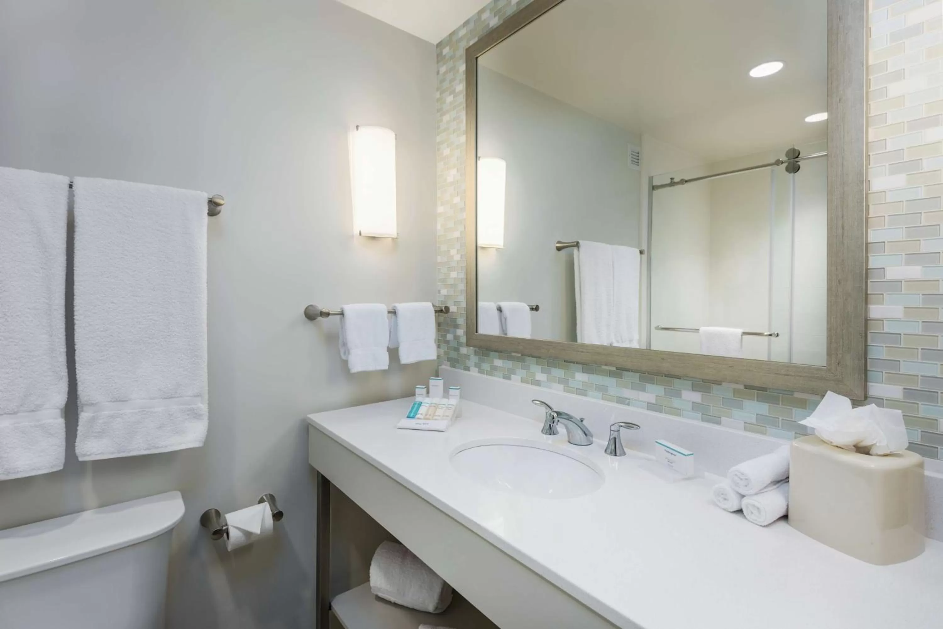 Bathroom in Hilton Garden Inn Miami Dolphin Mall