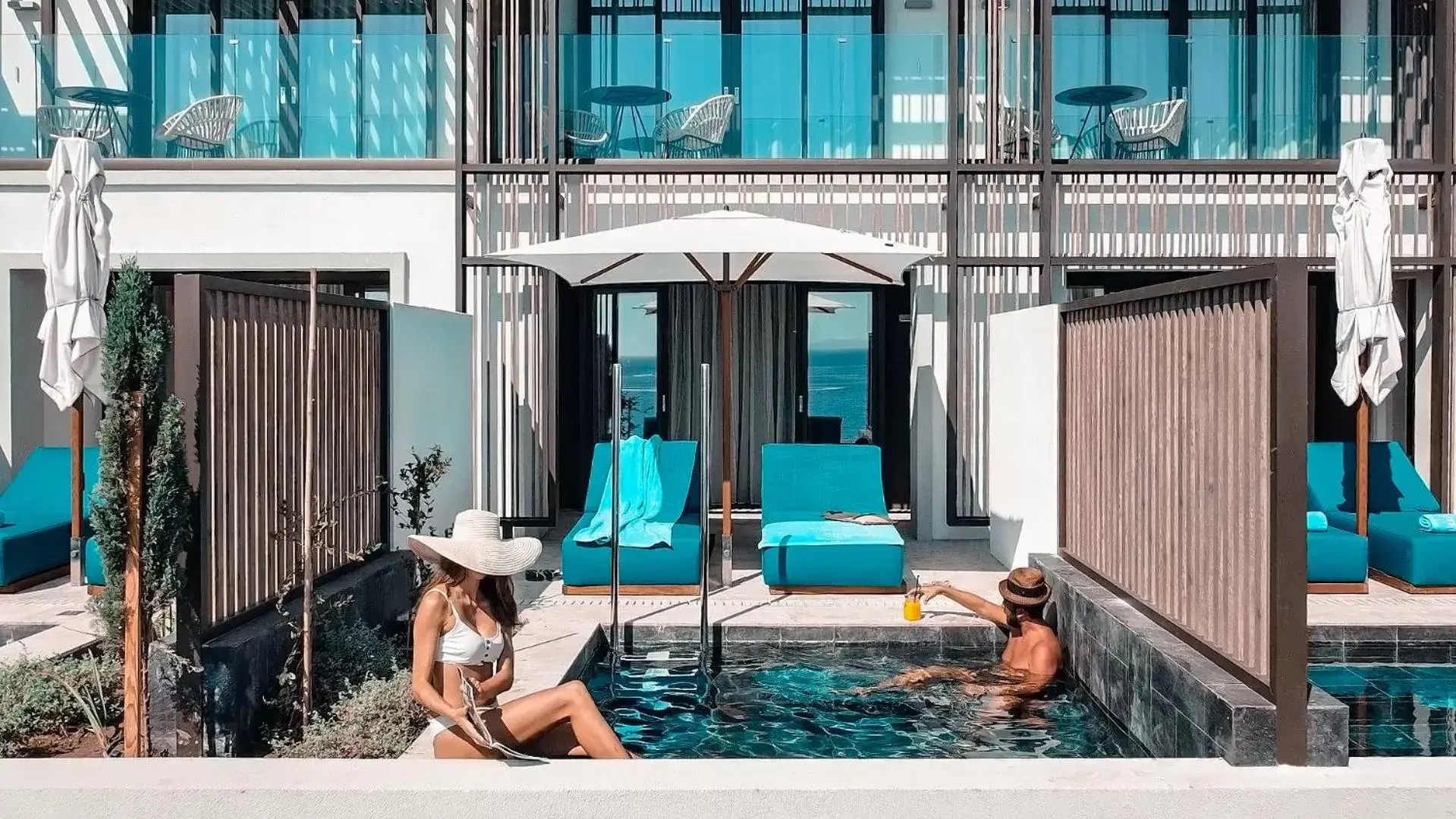 Junior Suite with Private Pool in Mitsis Summer Palace Junior Suite with Private Pool in Mitsis Summer Palace