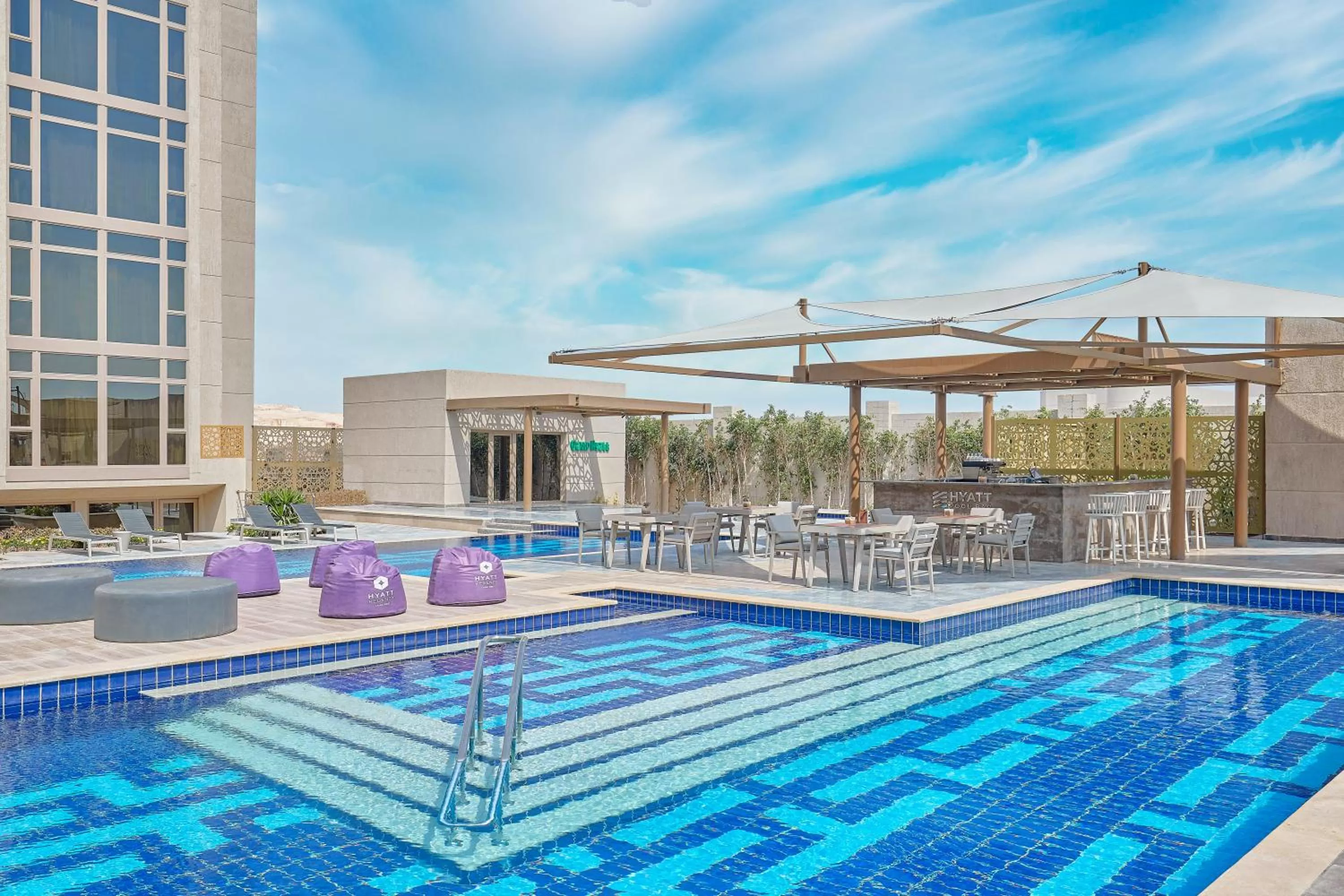 Pool view in Hyatt Regency Cairo West