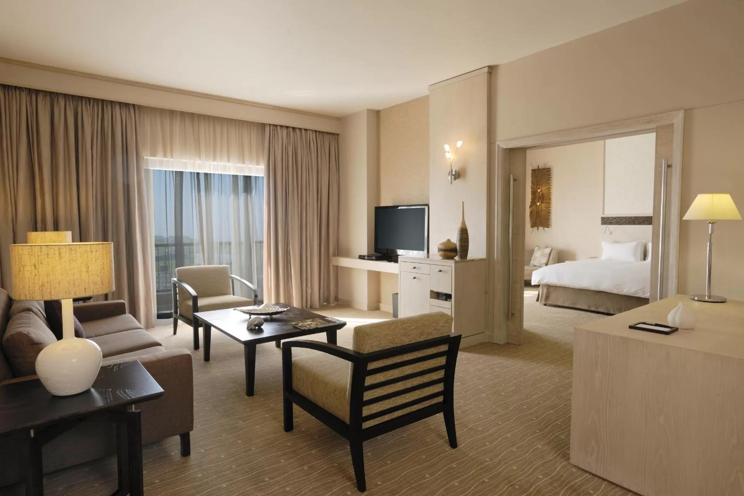 Living room, Bed in Oubaai Hotel Golf & Spa