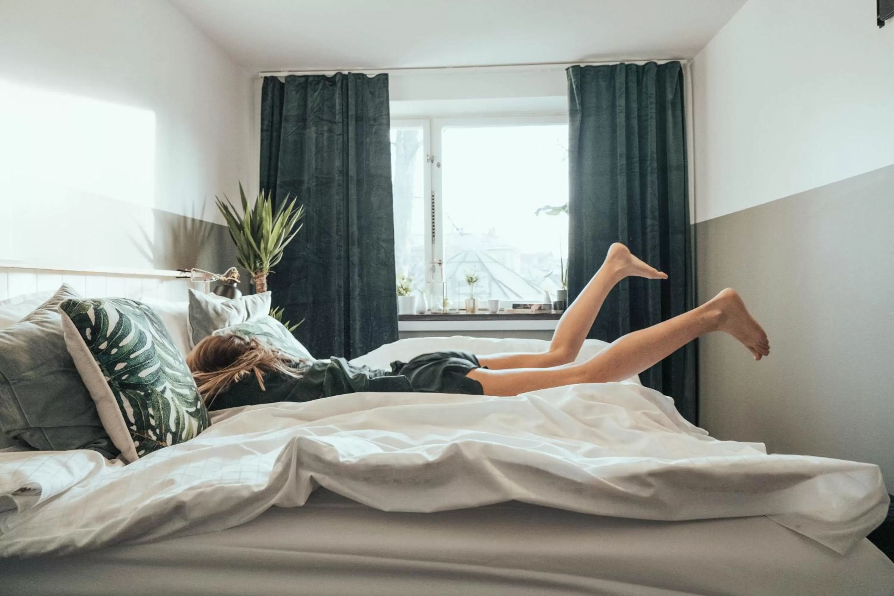 People, Bed in Botanika Uppsala