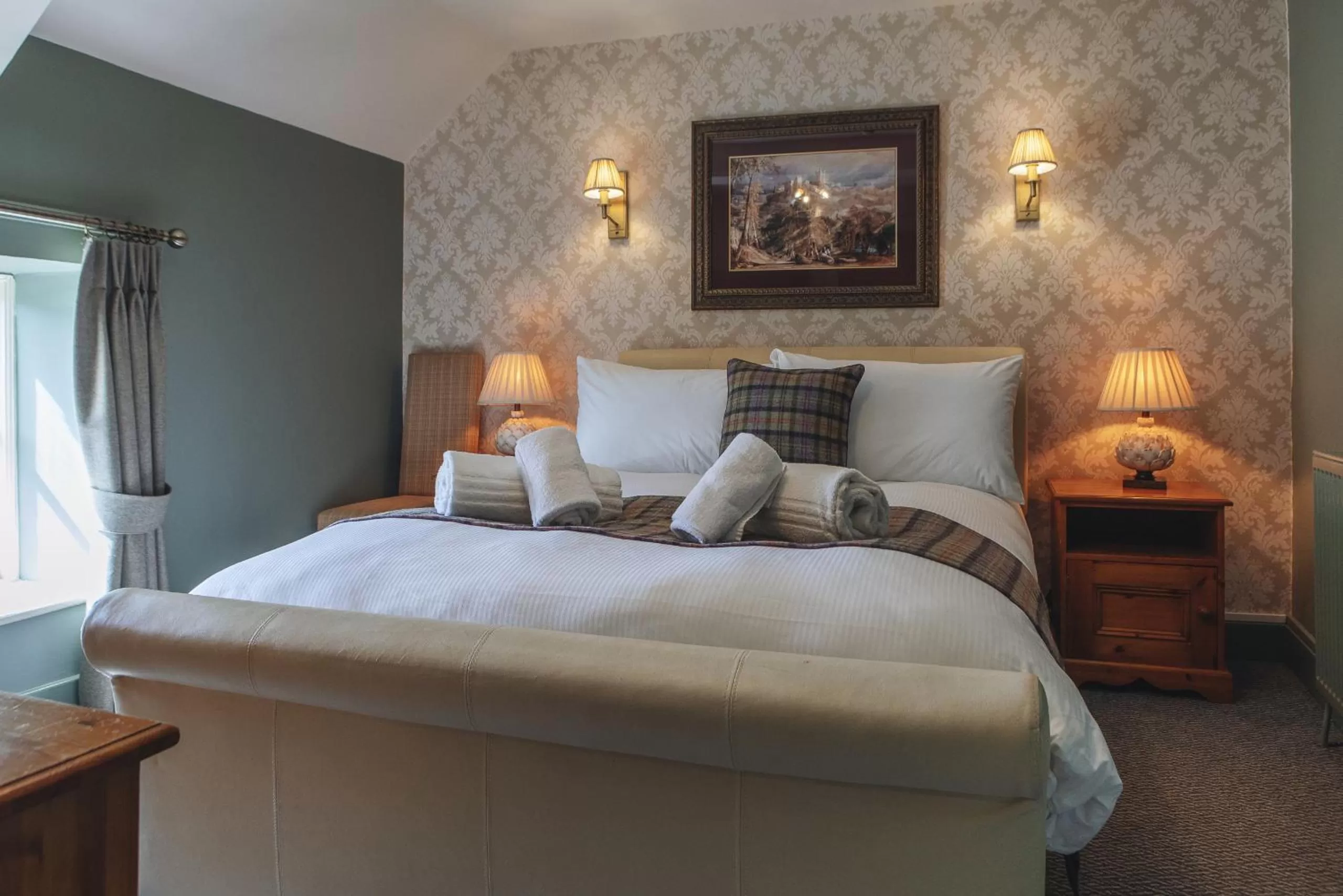 Bedroom, Bed in Black Lion Hotel Richmond North Yorkshire