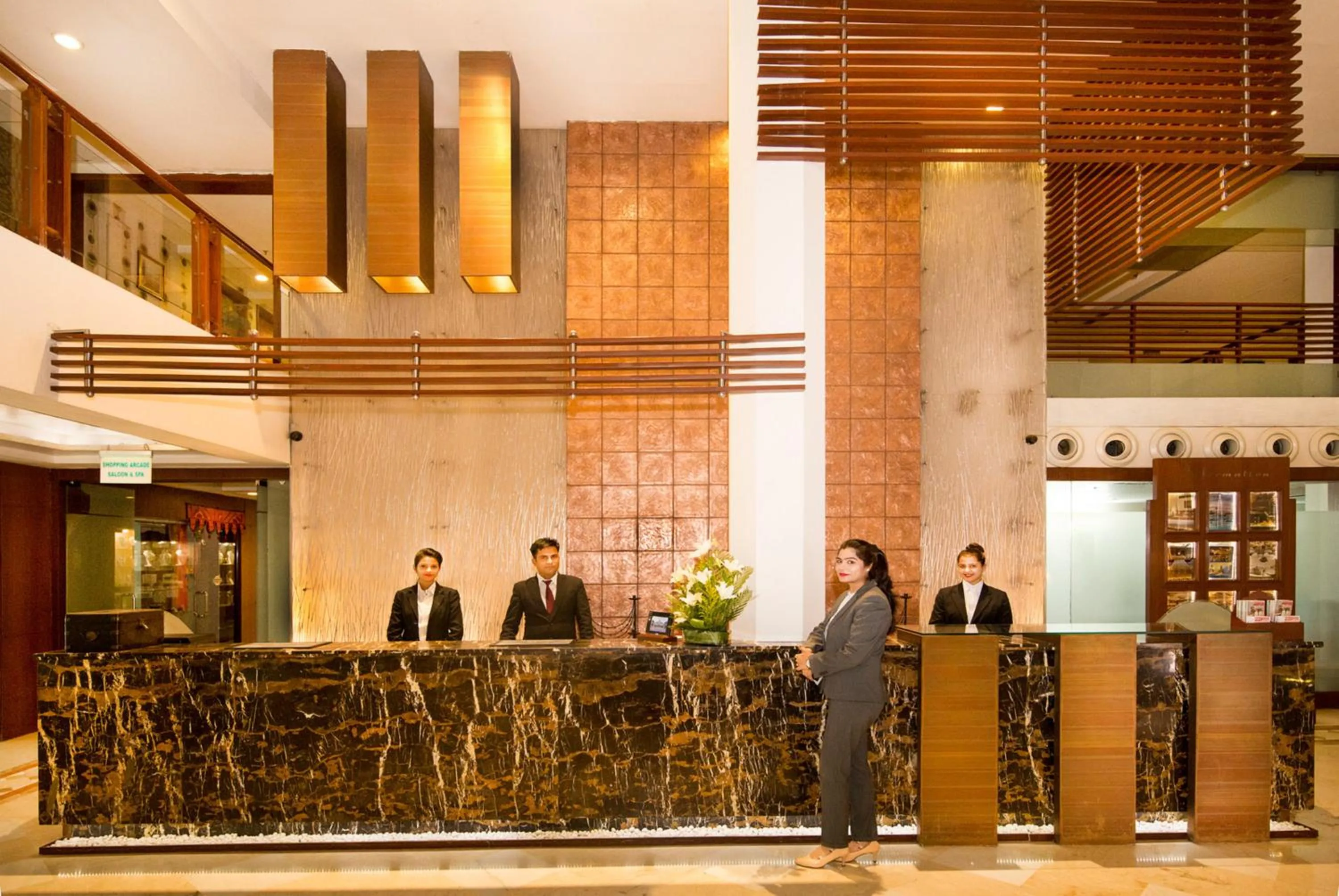 Lobby or reception in Clarion Bella Casa at Airport