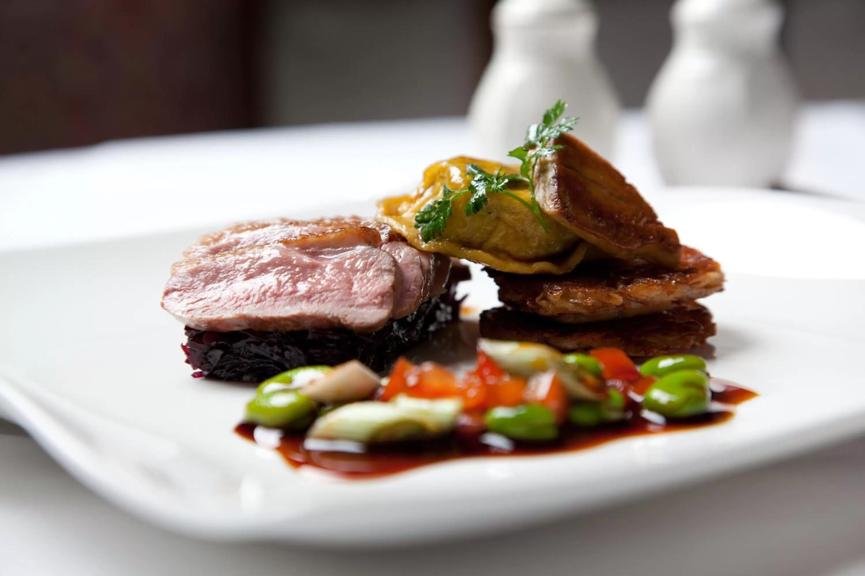 Food close-up in Burt's Hotel