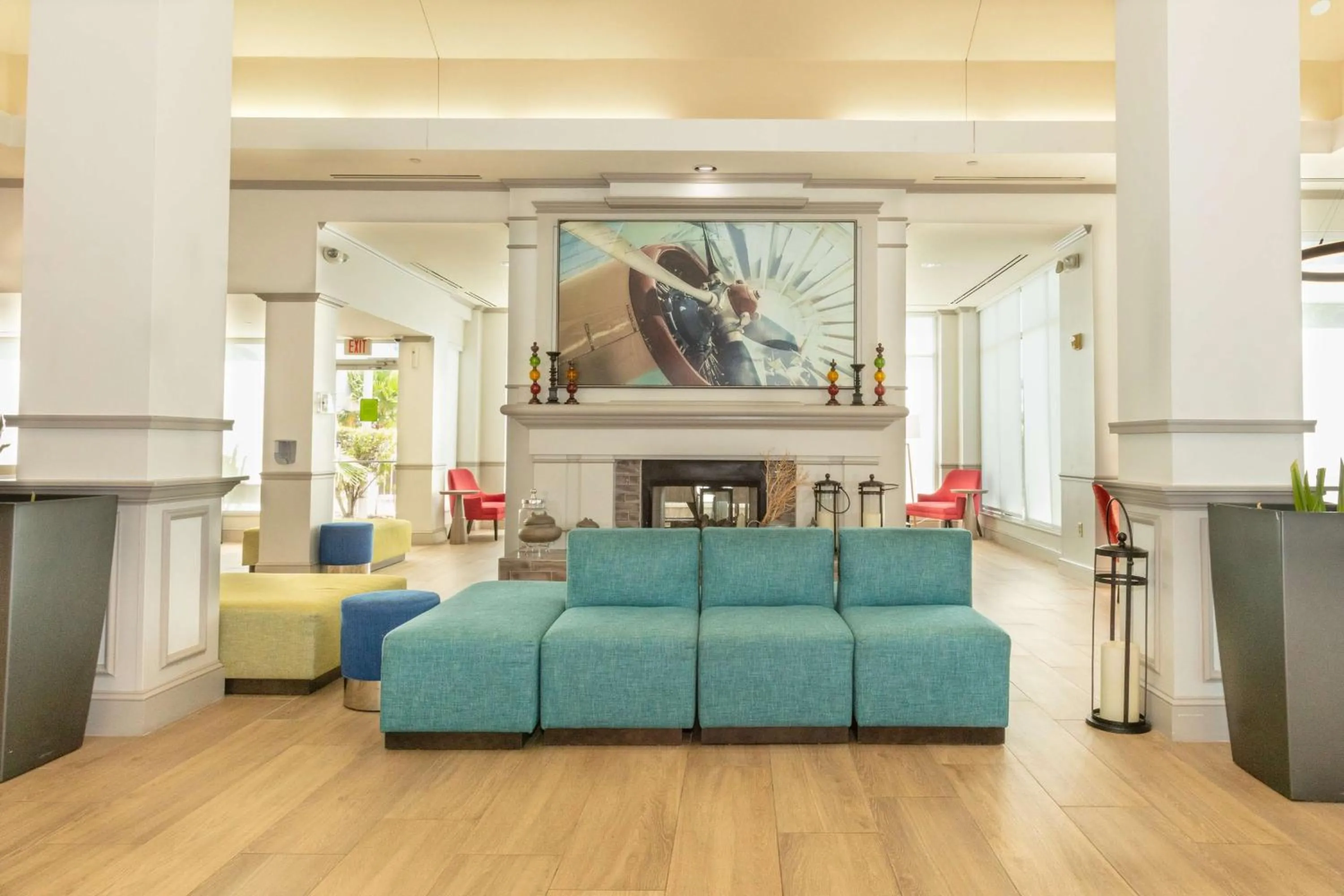 Lobby or reception in Hilton Garden Inn Daytona Beach Airport