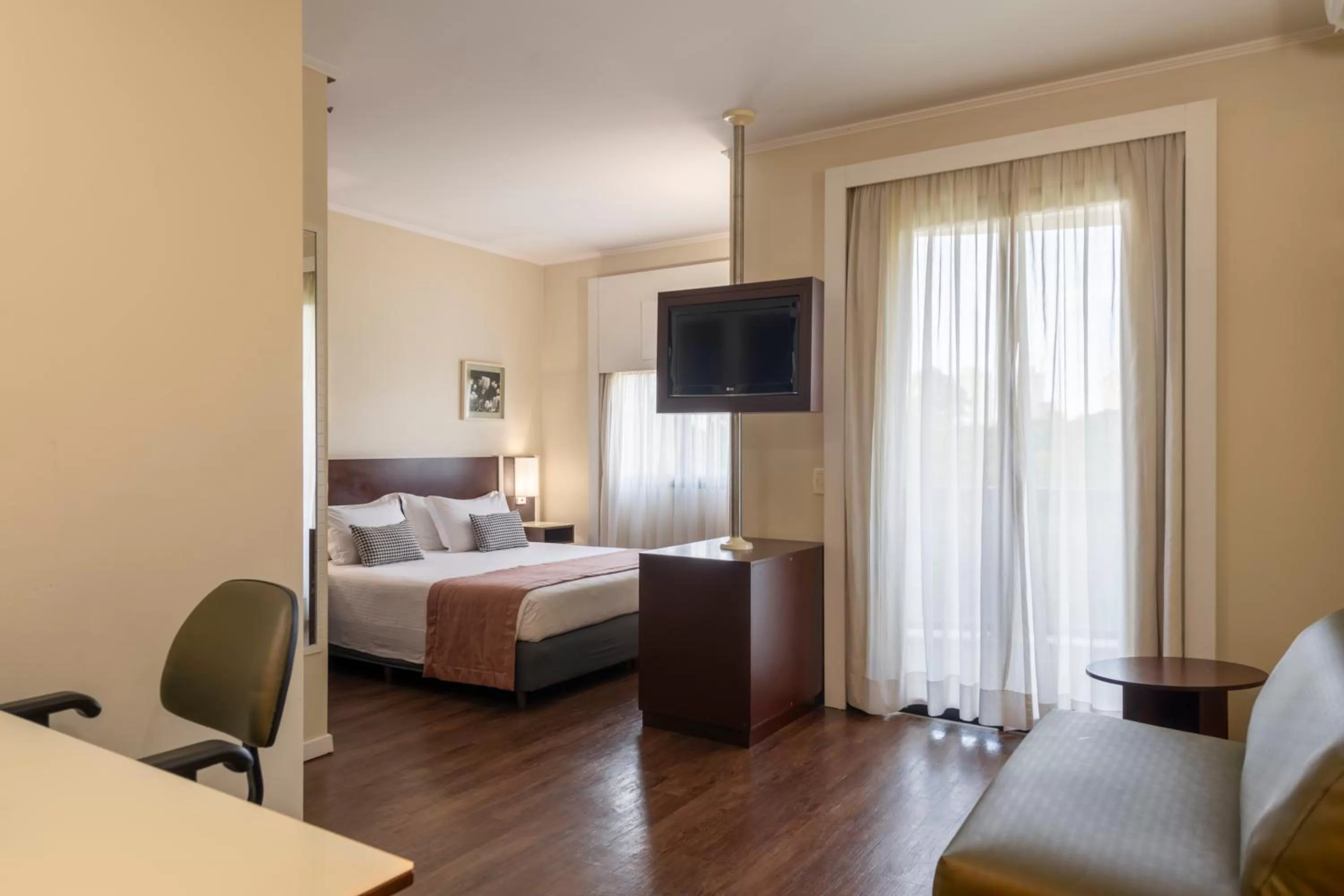 Bed in Blue Tree Towers Anália Franco - Tatuapé