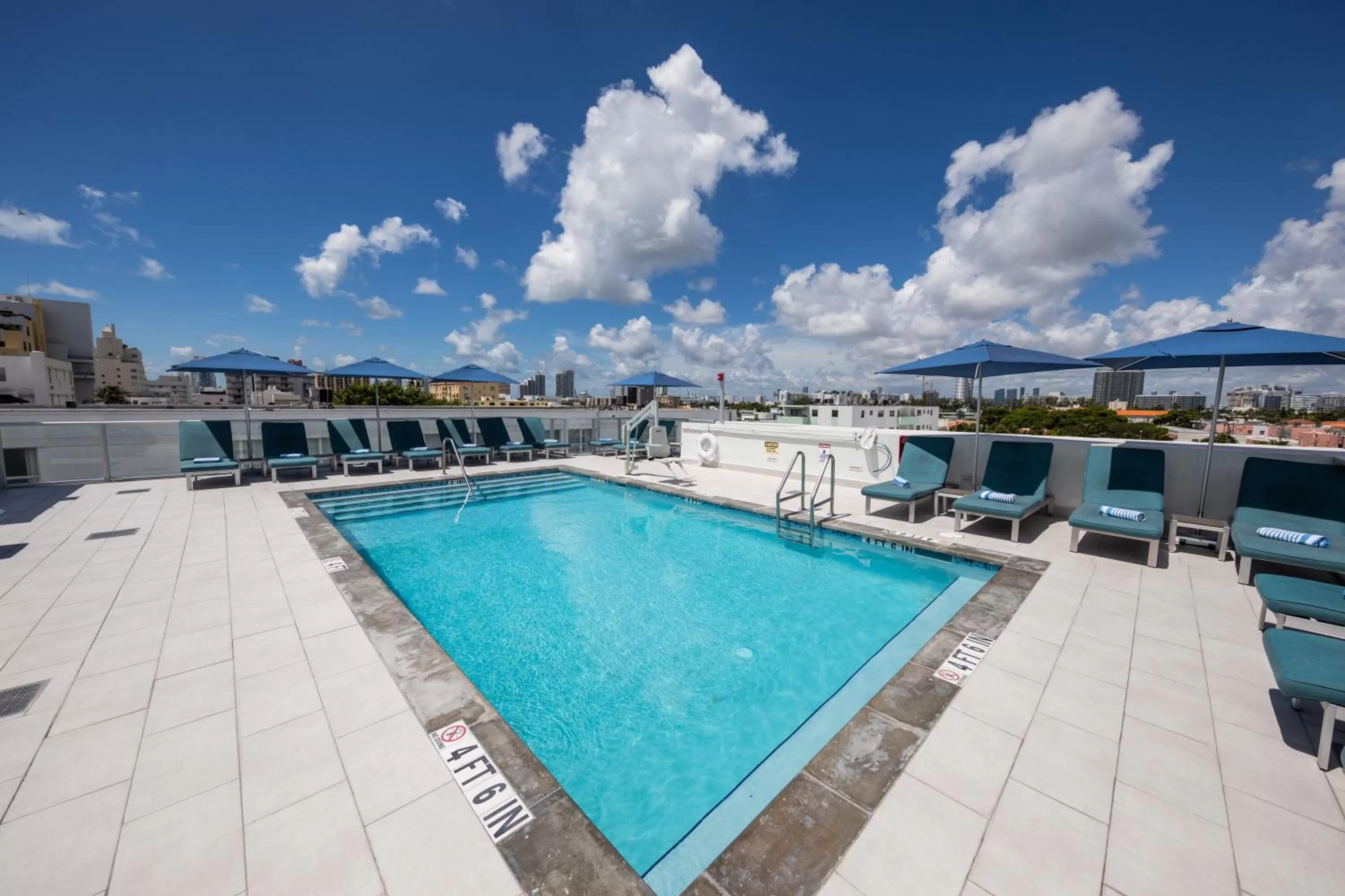 Pool view in President Hotel
