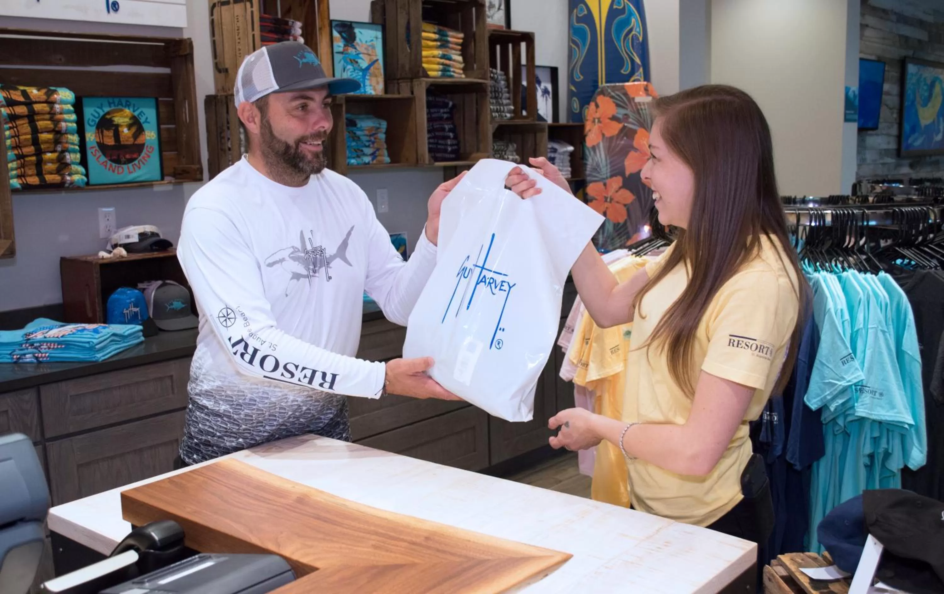 On-site shops in Guy Harvey Resort on Saint Augustine Beach