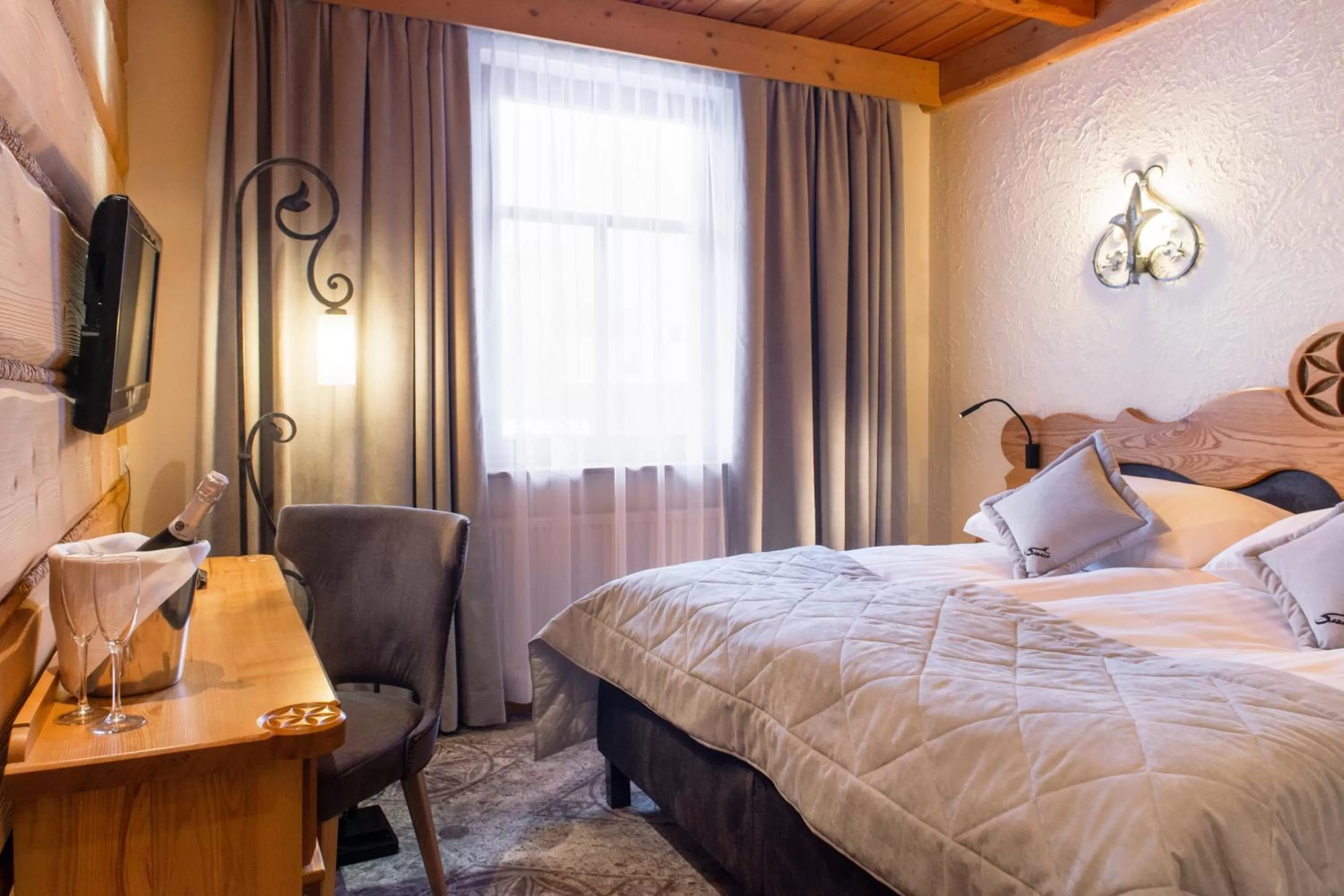 Bed in Hotel Sabała