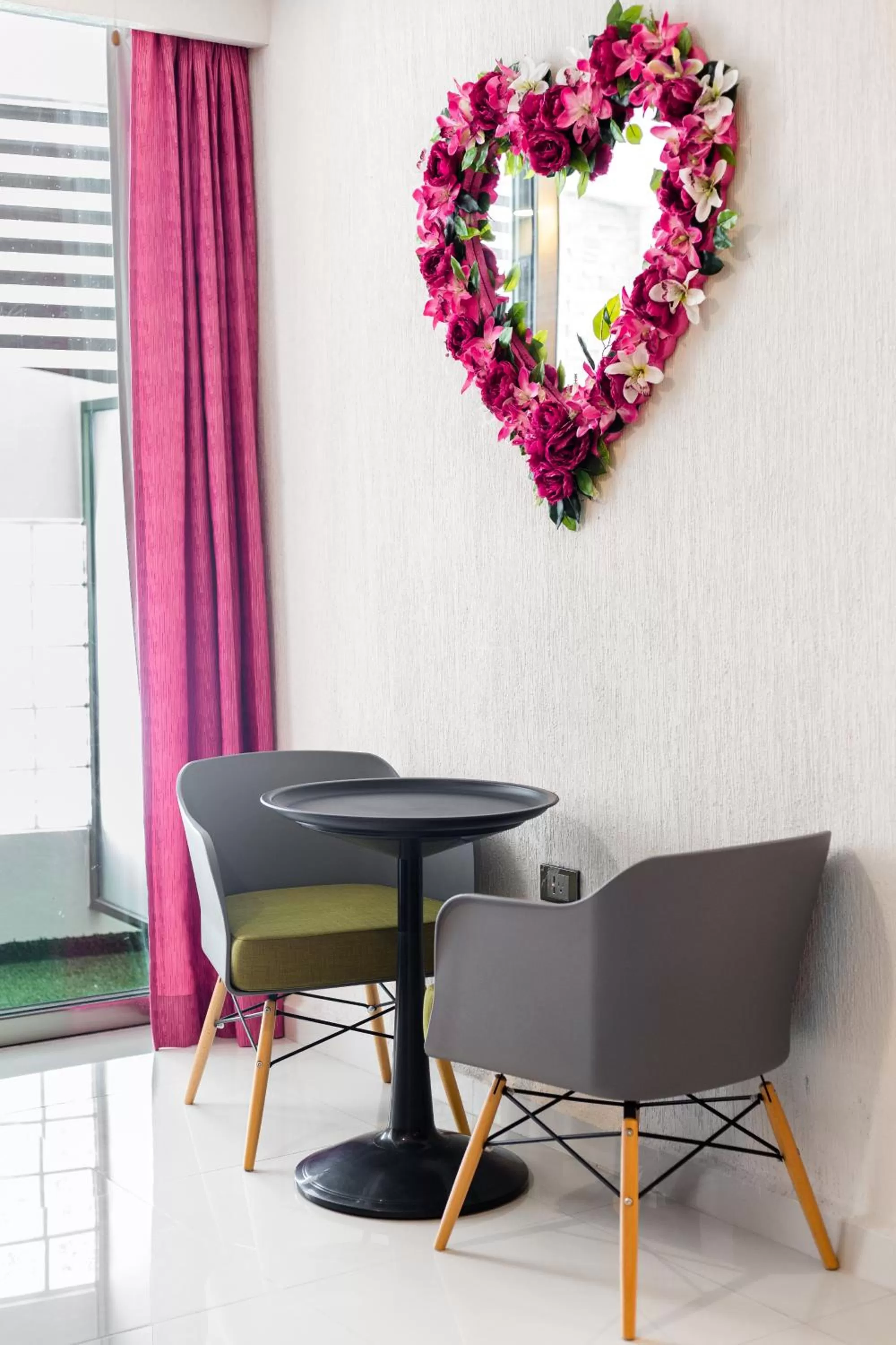 Seating area in Suites Corazon