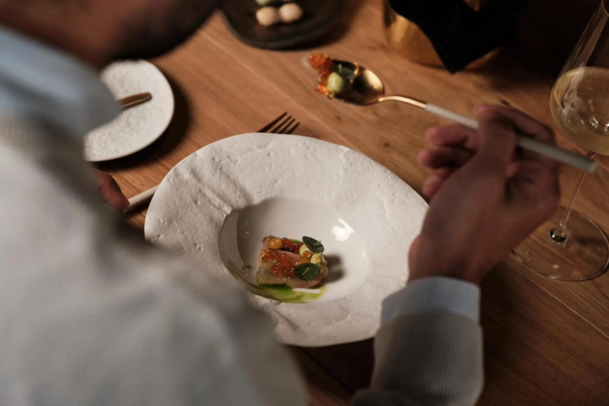 Food in Torel Palace Lisbon