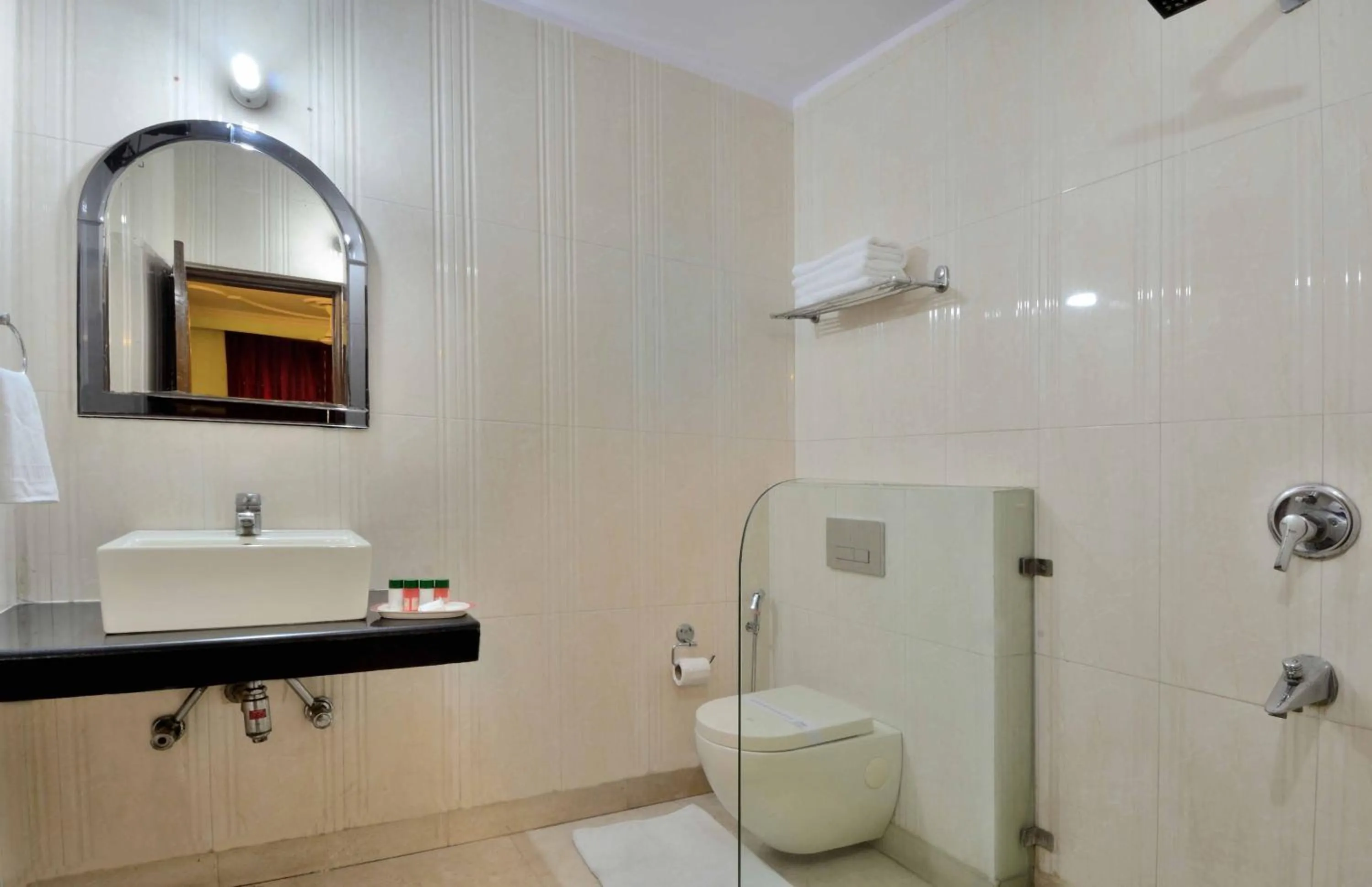 Bathroom in Hotel Pablas International, New Delhi, Near Metro