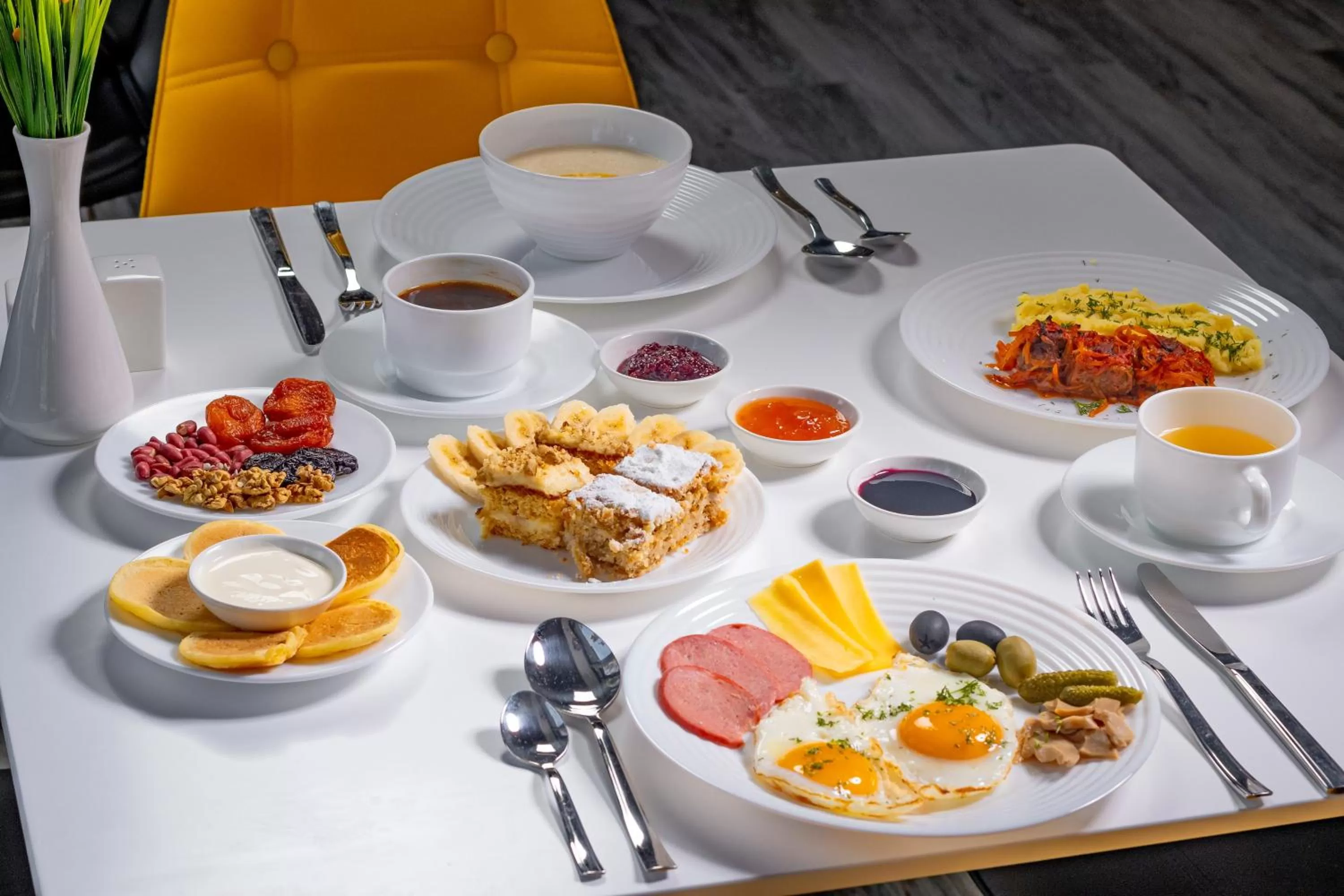 Food and drinks, Breakfast in My hotel Karakol