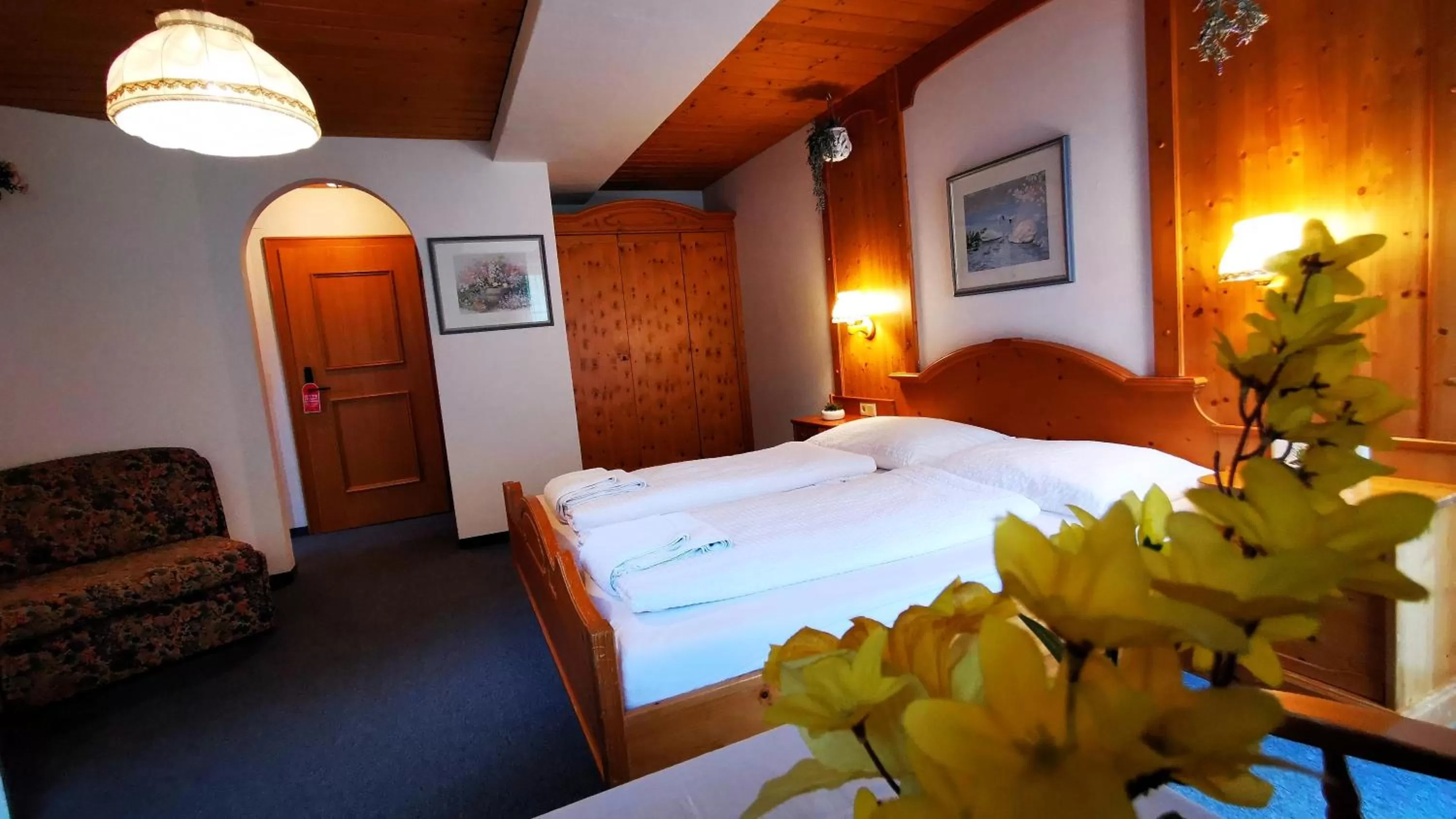 Bed in Gasthof Geronimo