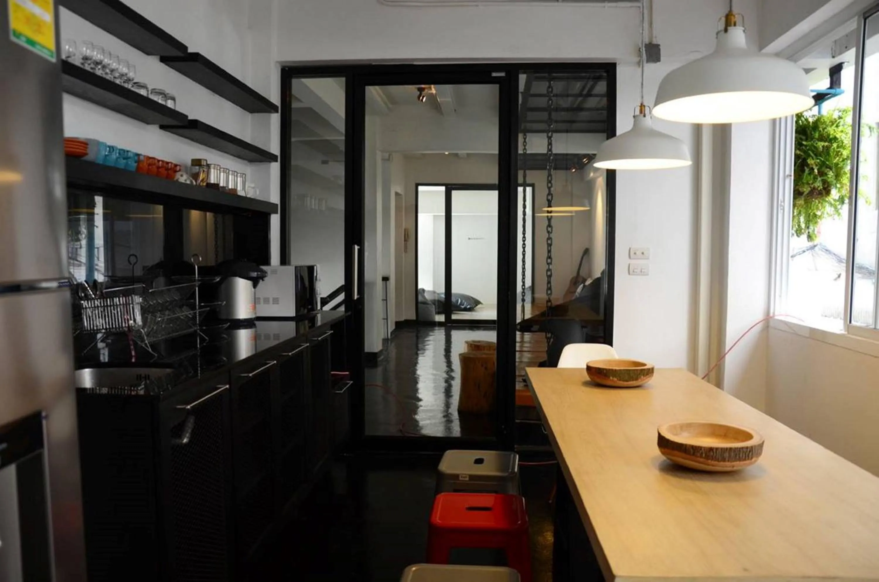 Kitchen or kitchenette in 3Howw Hostel @ Sukhumvit 21