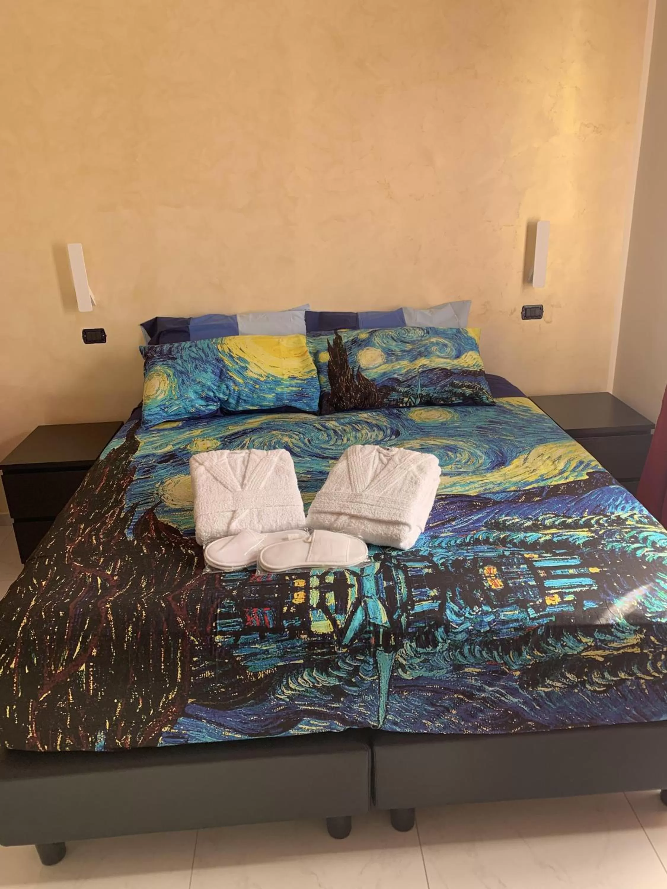 Bedroom in National Gallery Taormina B&B