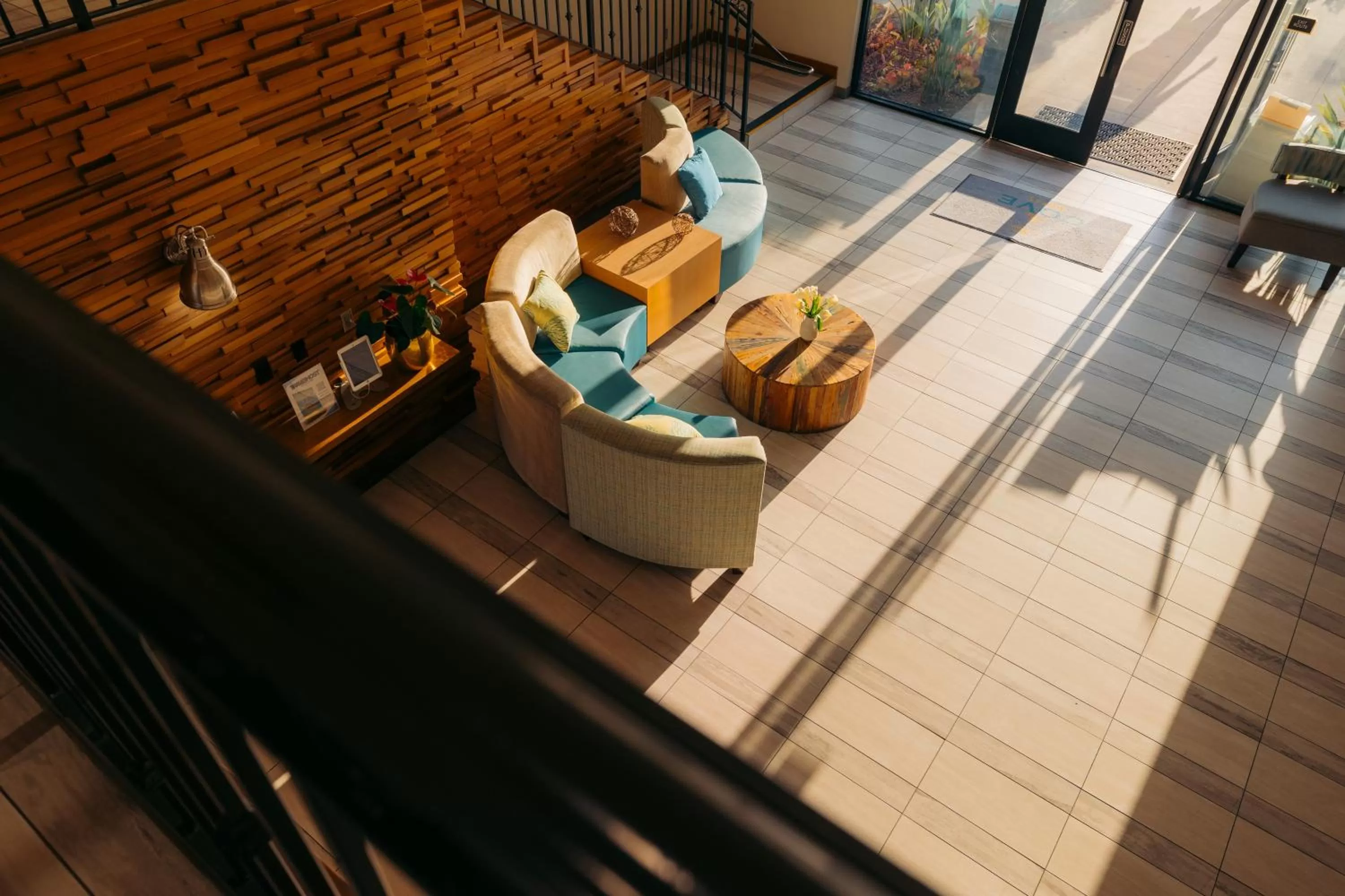 Seating area in The Cove Hotel