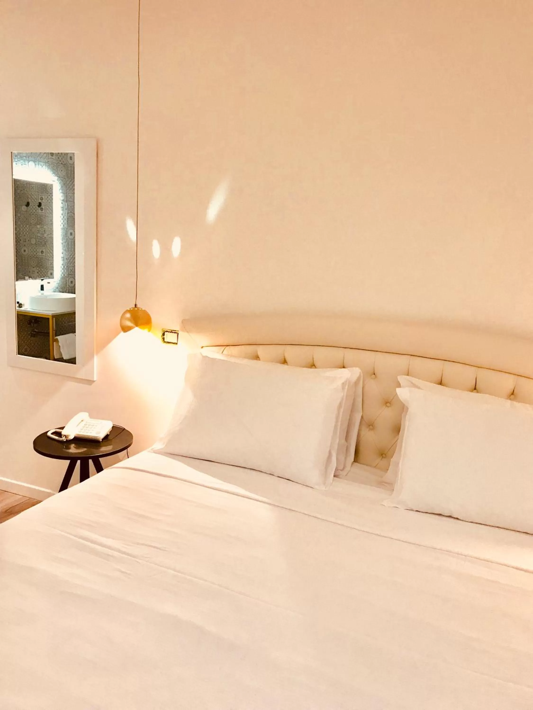 Bed in Palazzo Otello 1847 Wellness & Spa