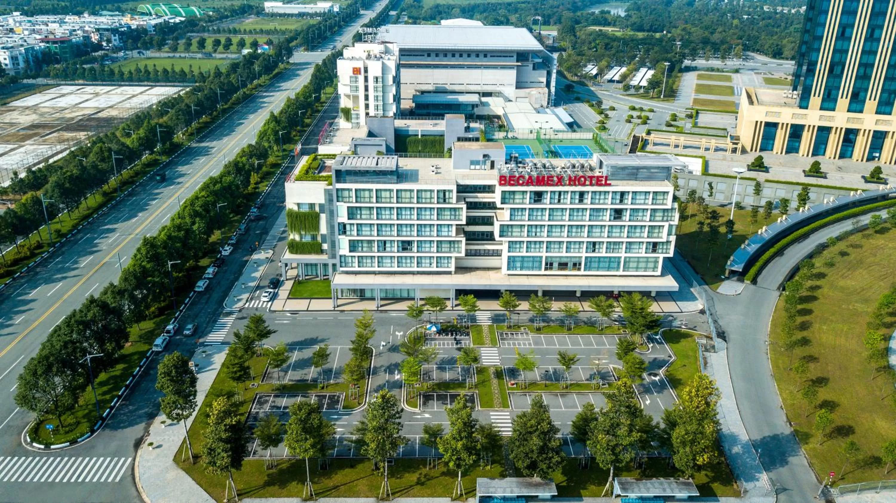 Bird's eye view in Becamex Hotel New City