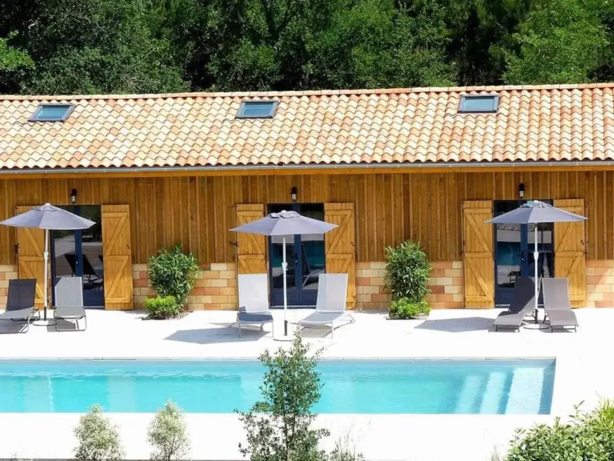 Double Room with Pool View in Domaine de la grange Double Room with Pool View in Domaine de la grange