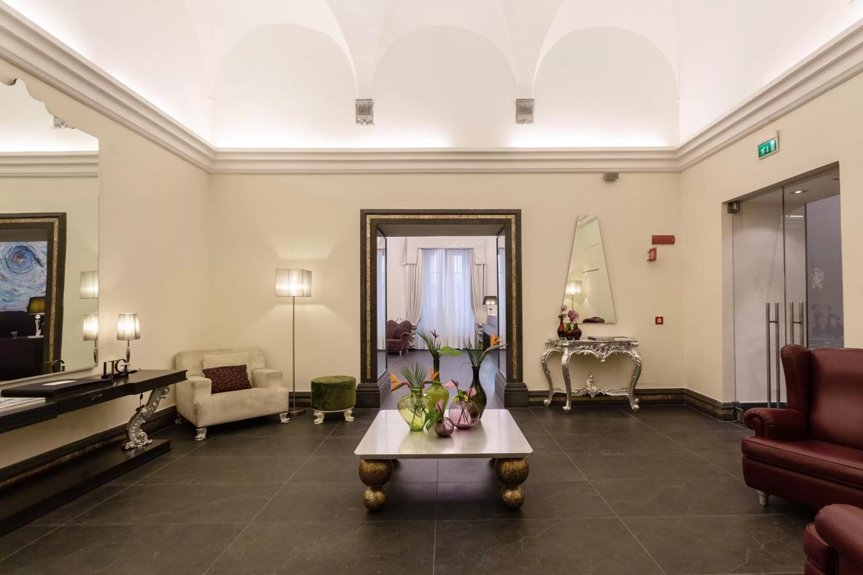 Lobby or reception in Palazzo Caracciolo Naples
