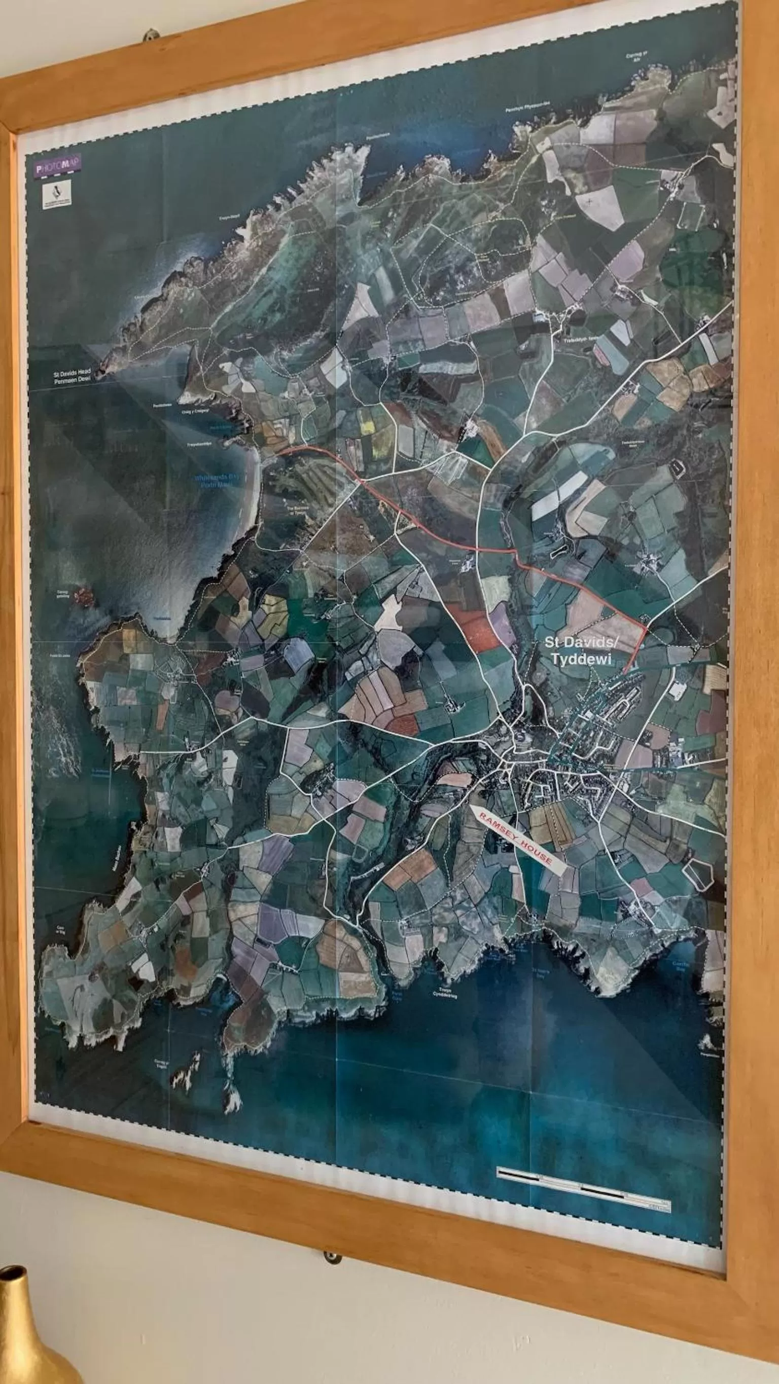 Text overlay, Bird's-eye View in Ramsey House