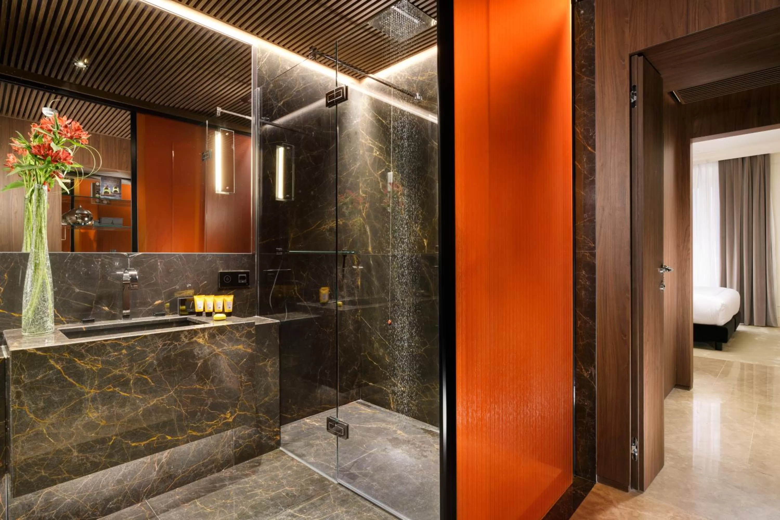 Shower in The First Dolce - Preferred Hotels & Resorts