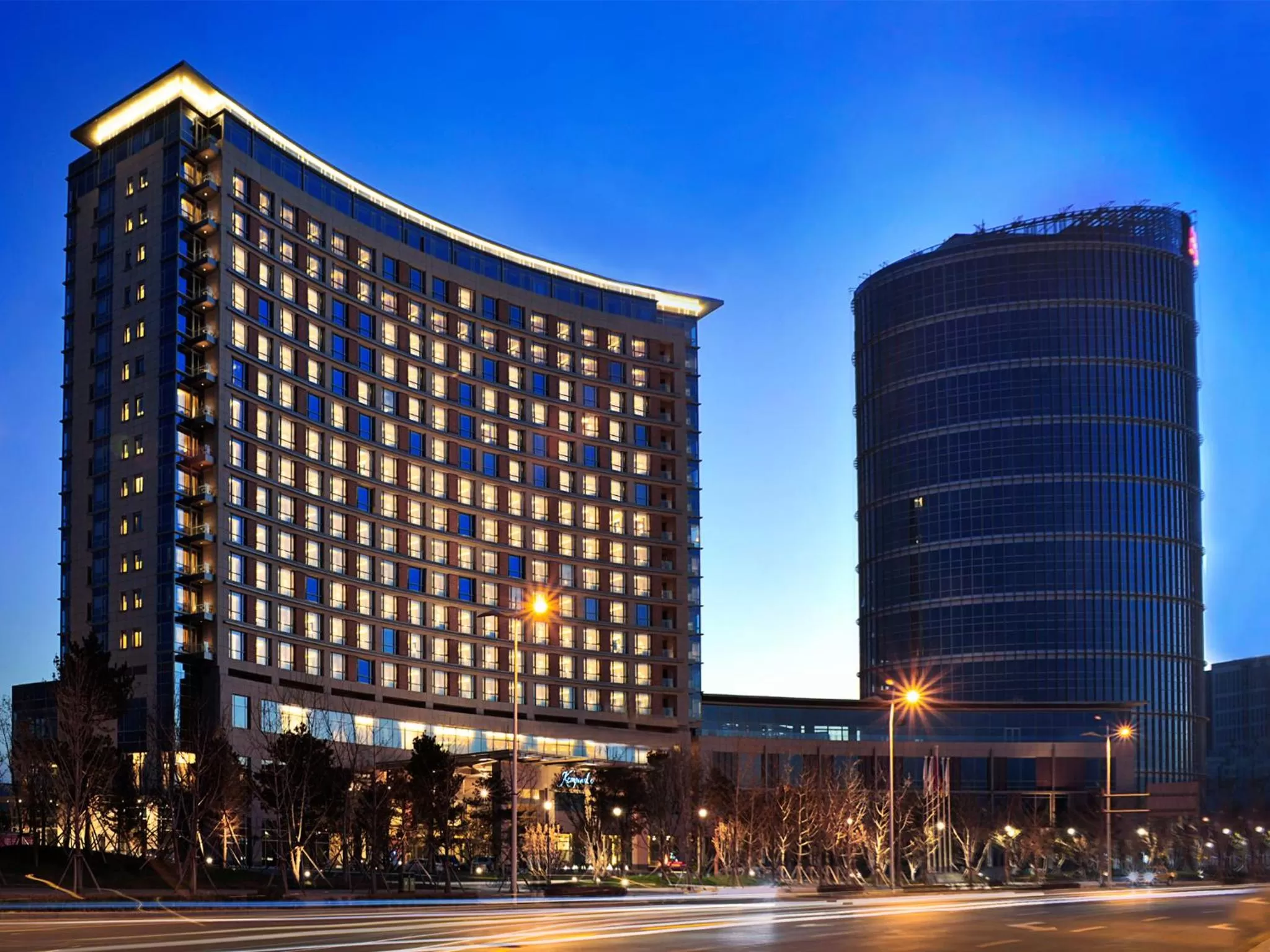 Facade/entrance in Kempinski Hotel Yinchuan
