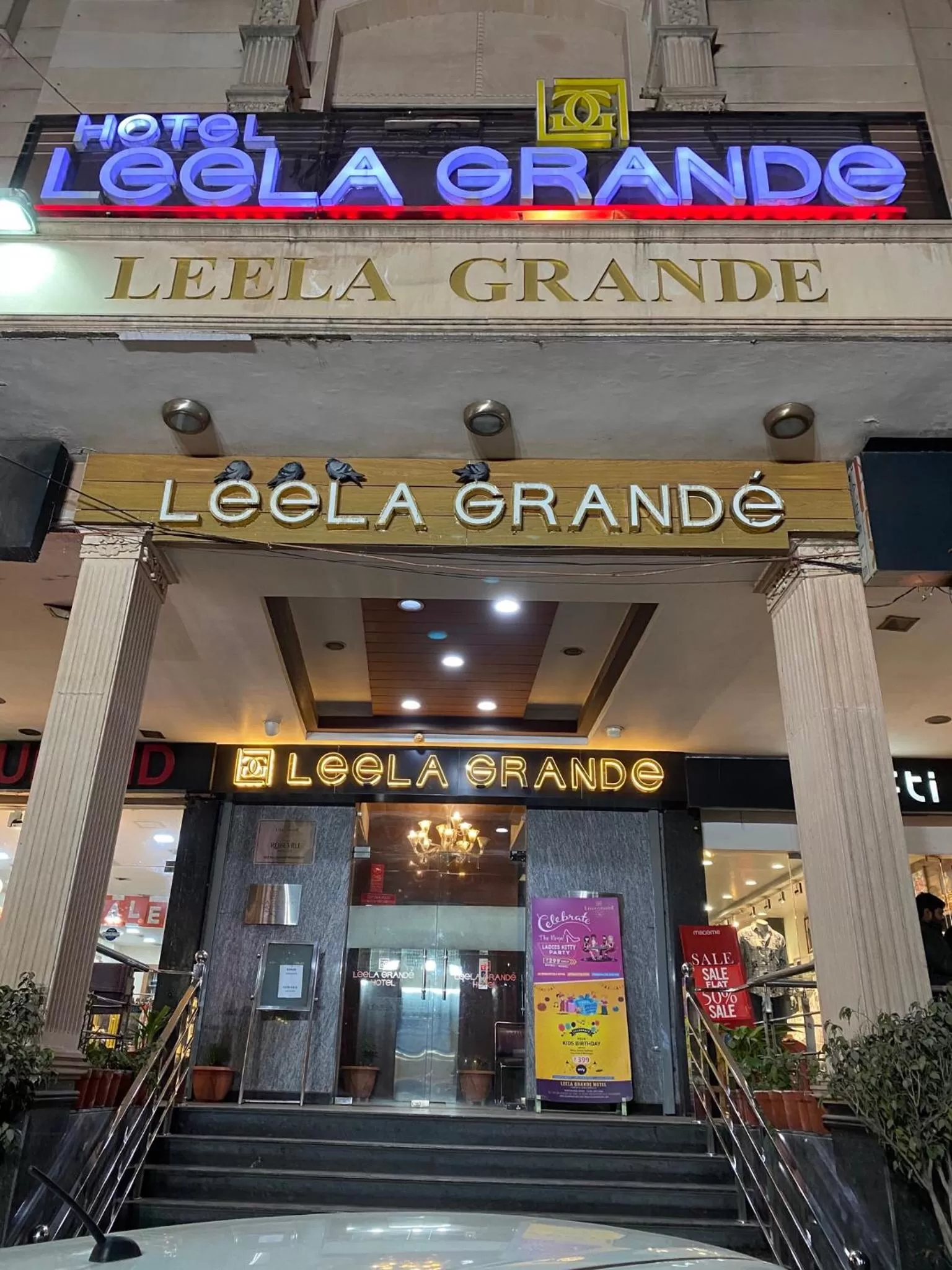 Facade/entrance in Hotel Leela Grande