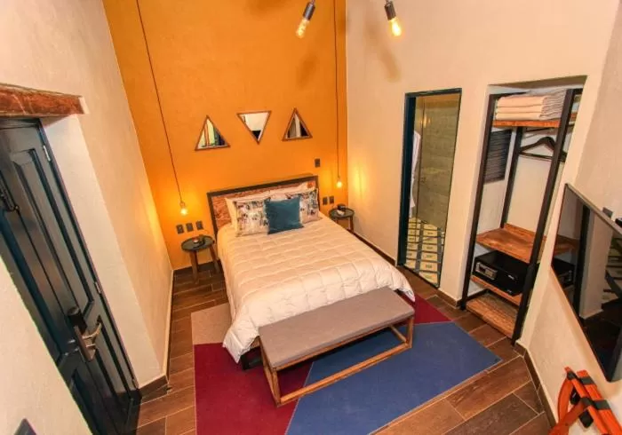 Bed in Antigua Trece Hotel Fusión & SPA