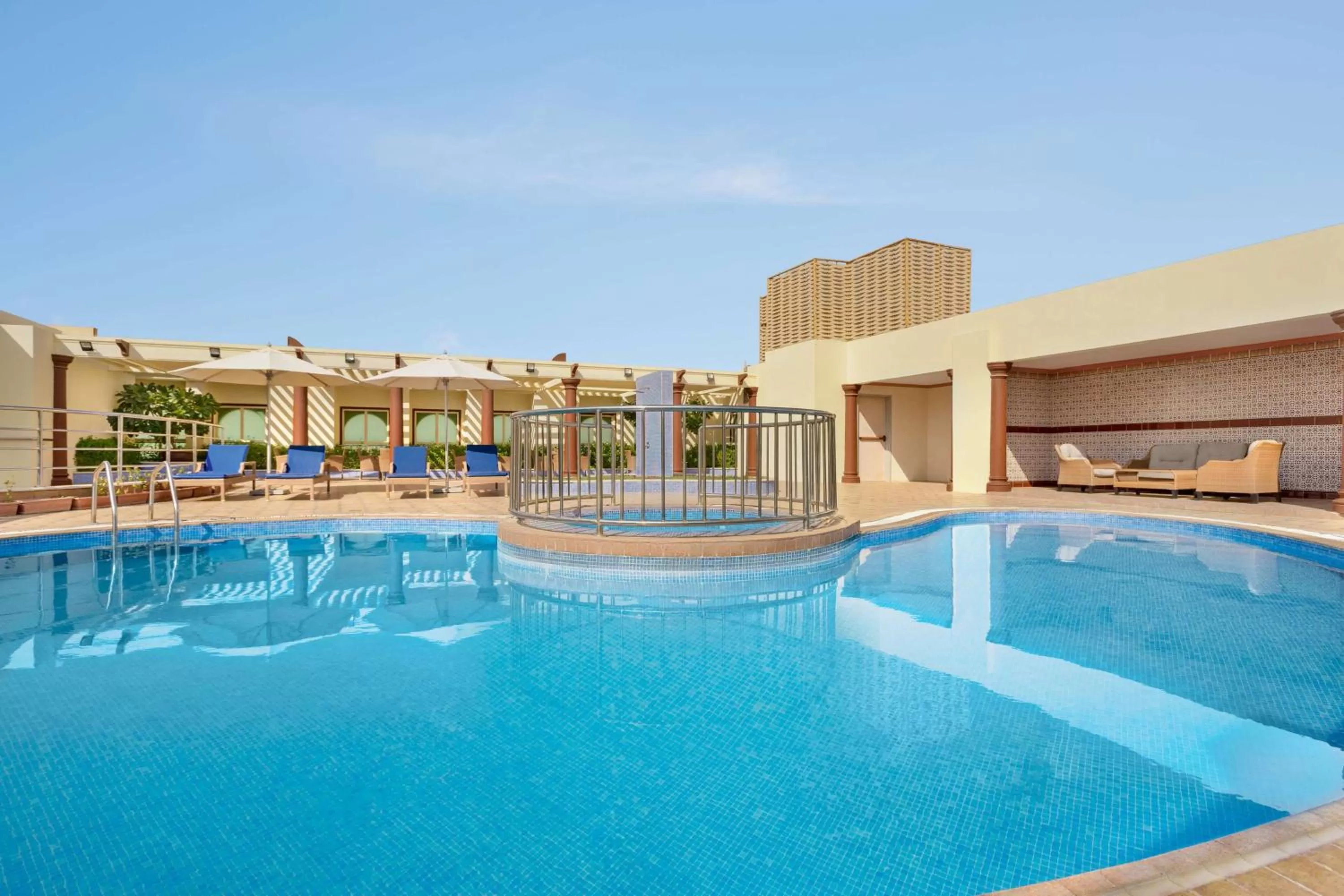 Pool view in Wyndham Garden Dammam