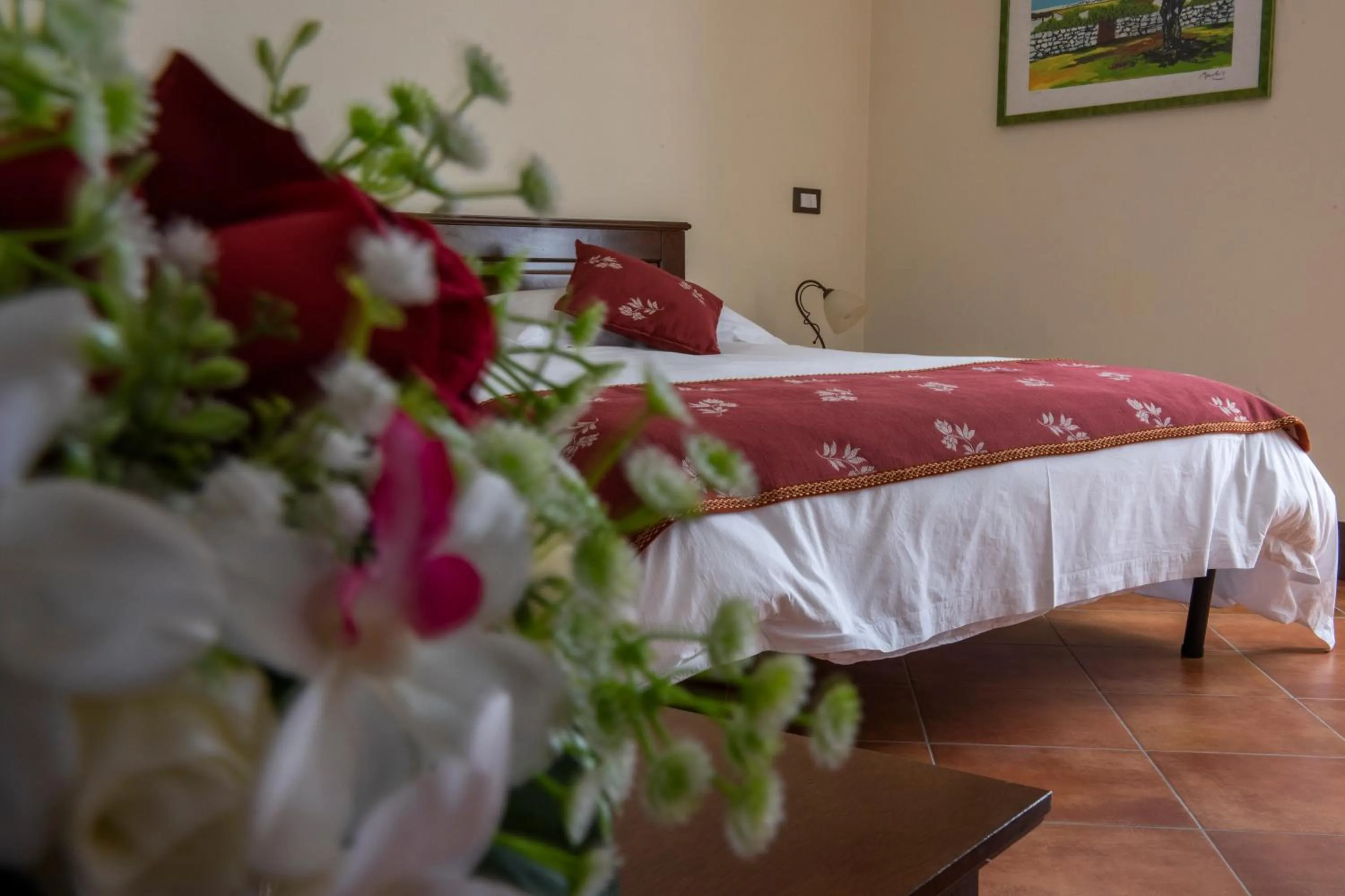 Decorative detail, Bed in Hotel Residenza Petra